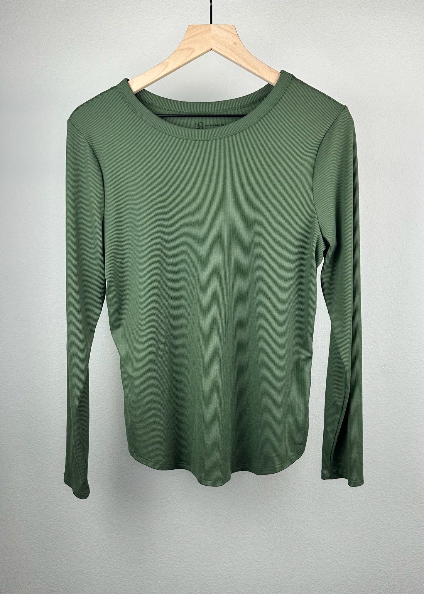 Green Long Sleeve Shirt by No Boundaries