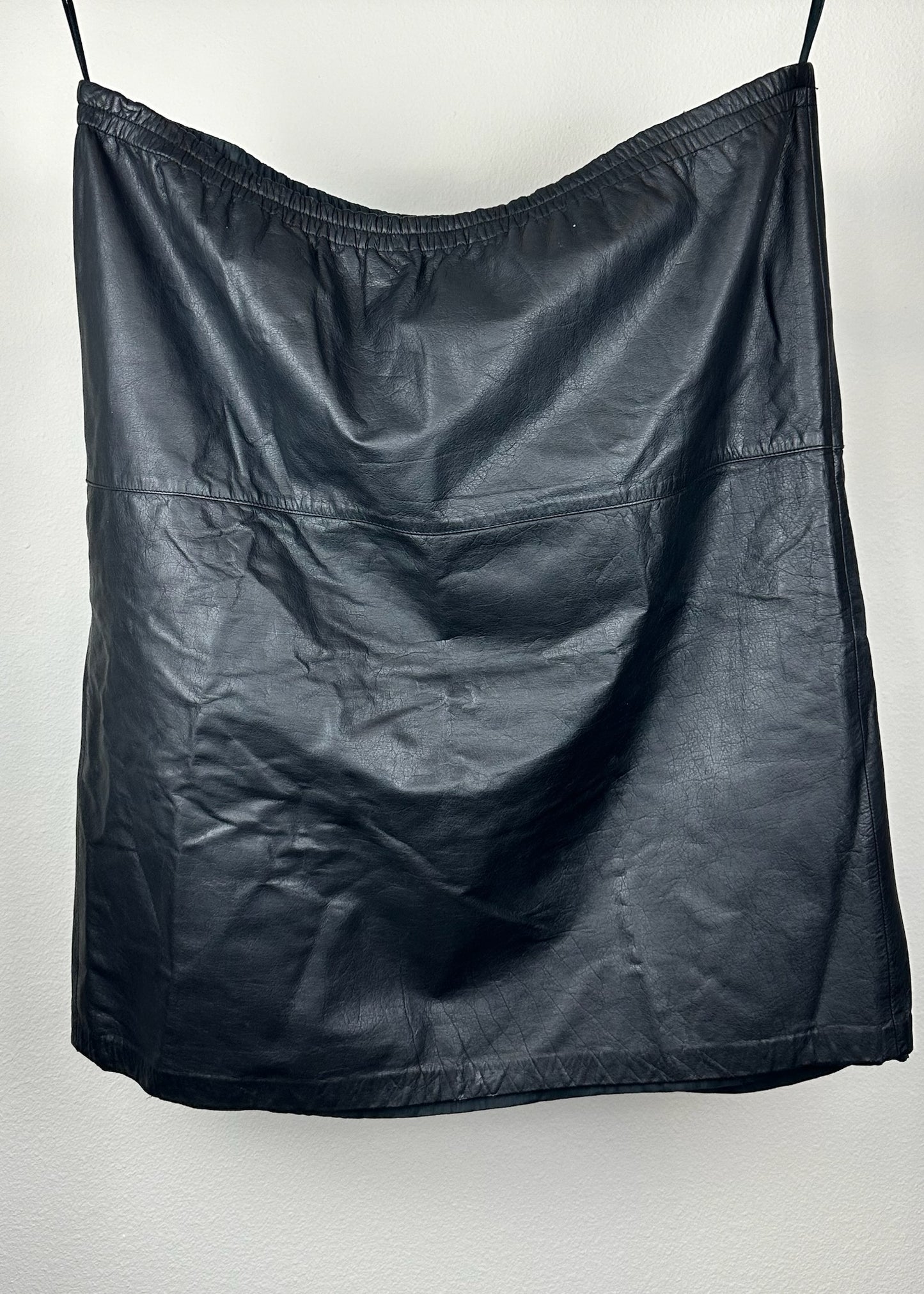 Vintage Leather Skirt by Bonnie Boerer