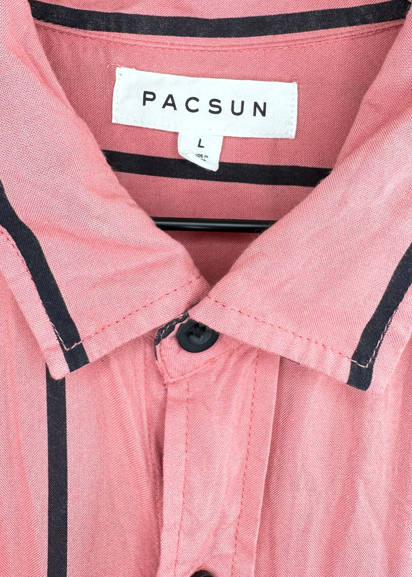 Men's Pink Button Up by PacSun