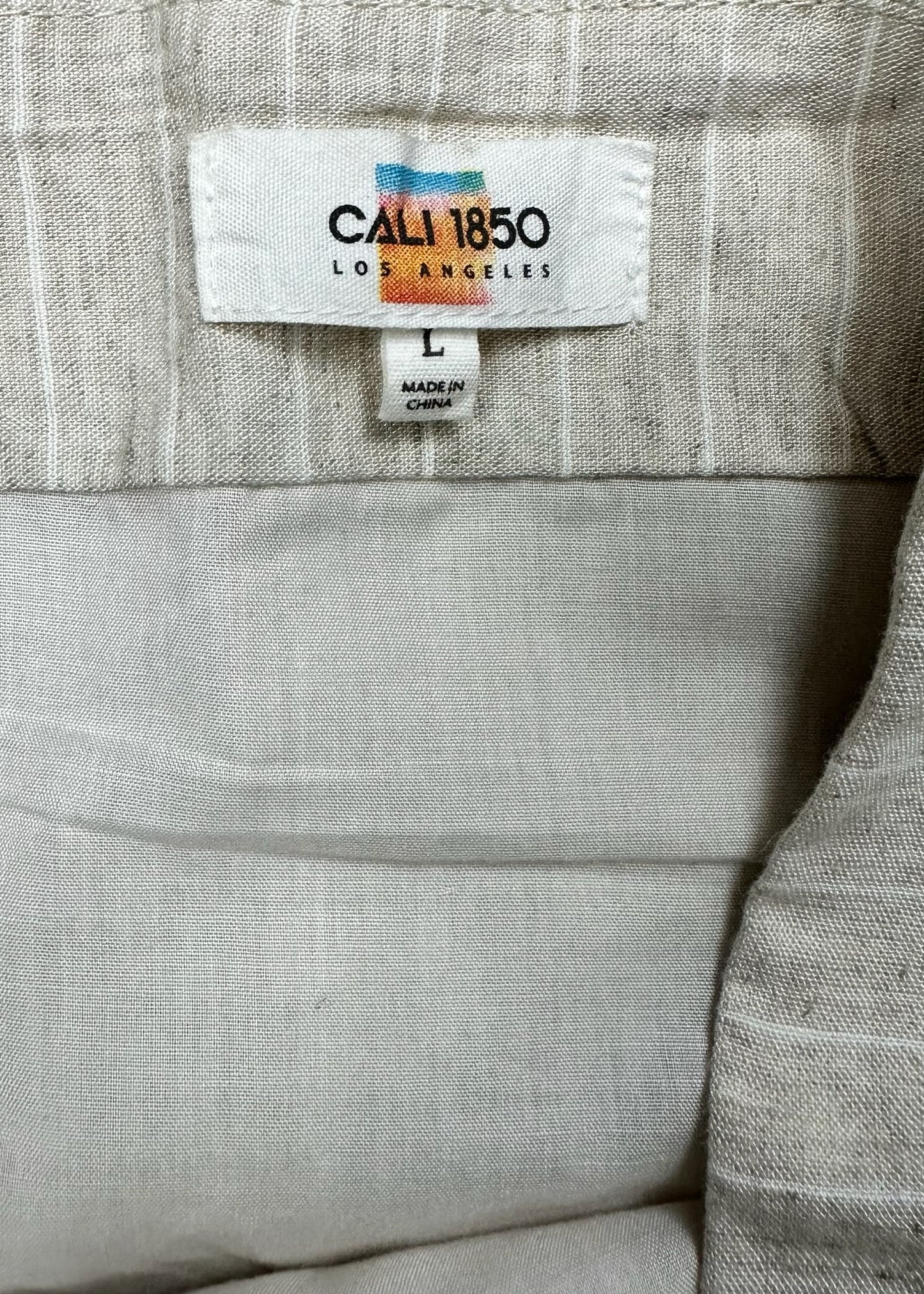 Tan Button Skirt by Cali 1850