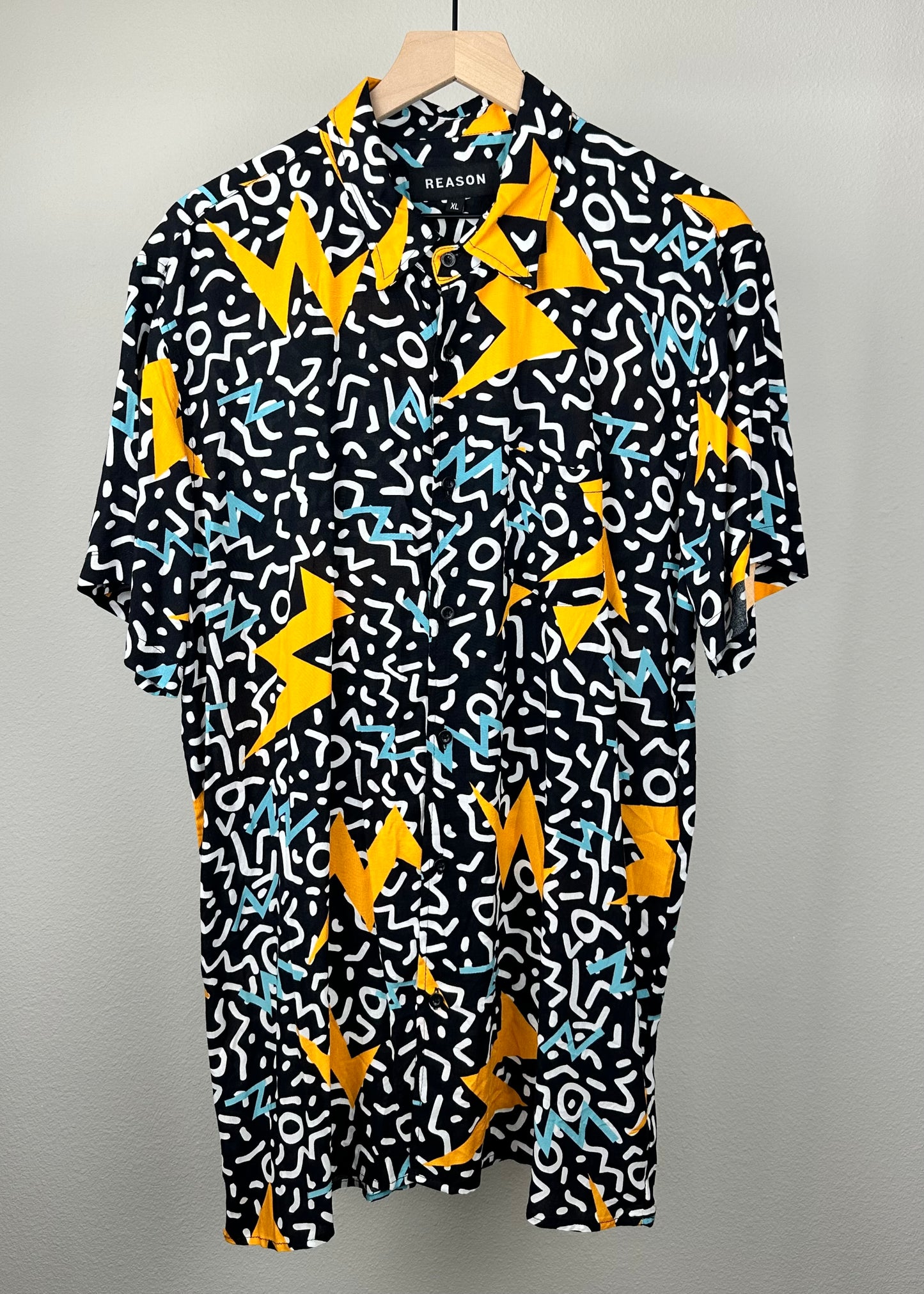 Black and Gold Button Up by REASON