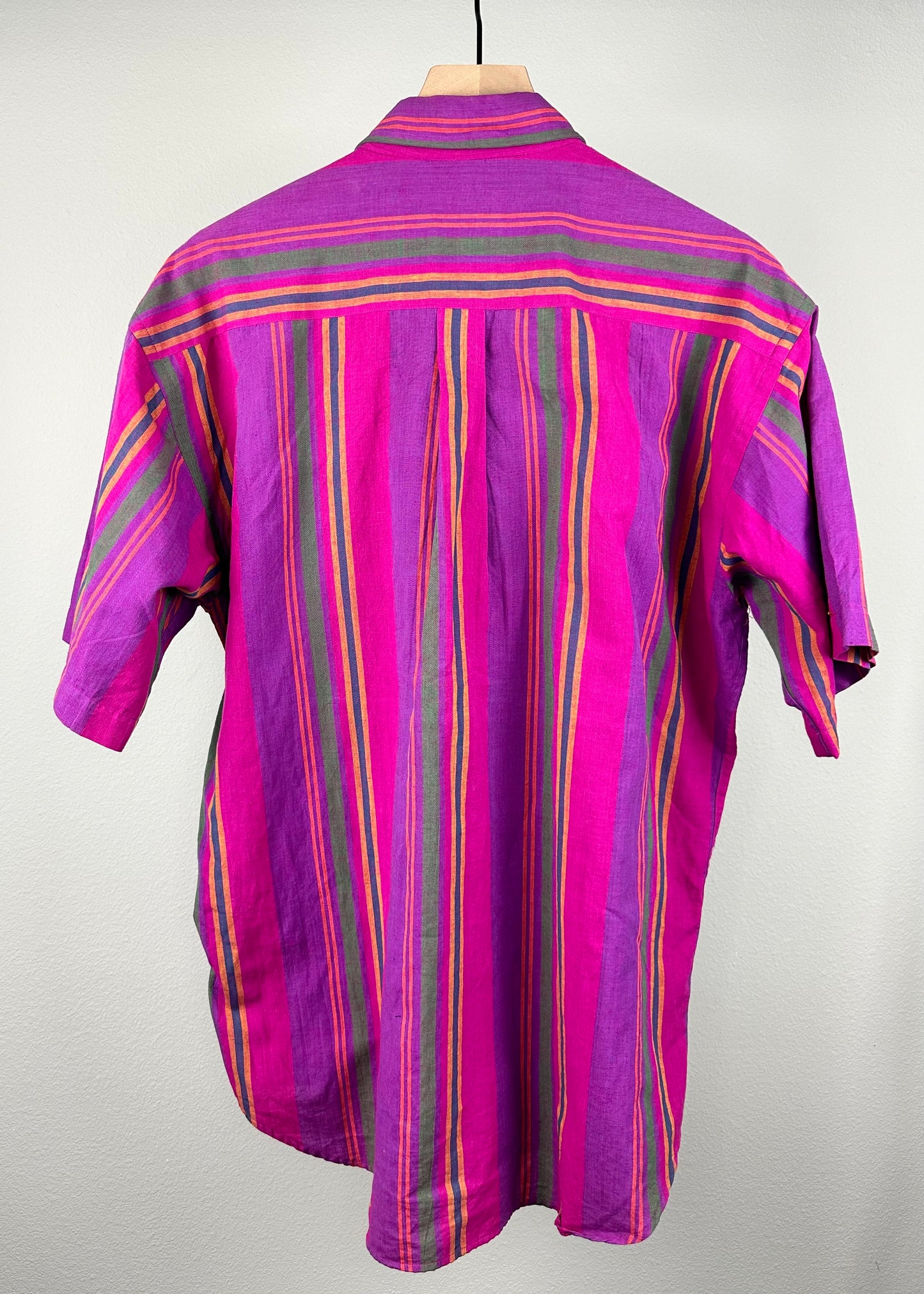 Chaps Pink/Purple Multi Color Shirt By Ralph Lauren