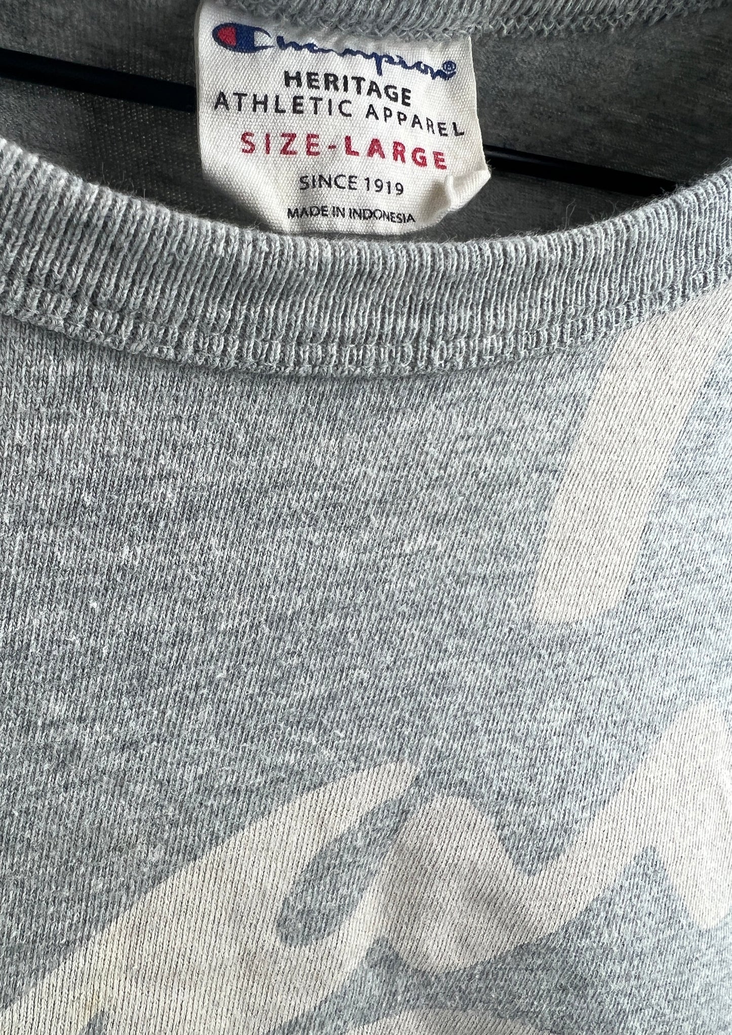 Grey Graphic Champion T-Shirt