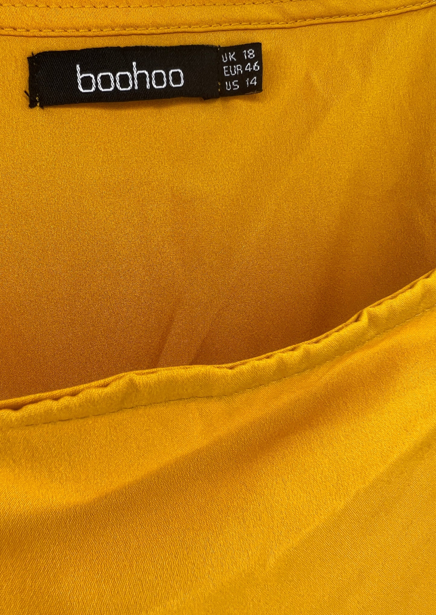 Golden Yellow Babydoll Top by Boohoo