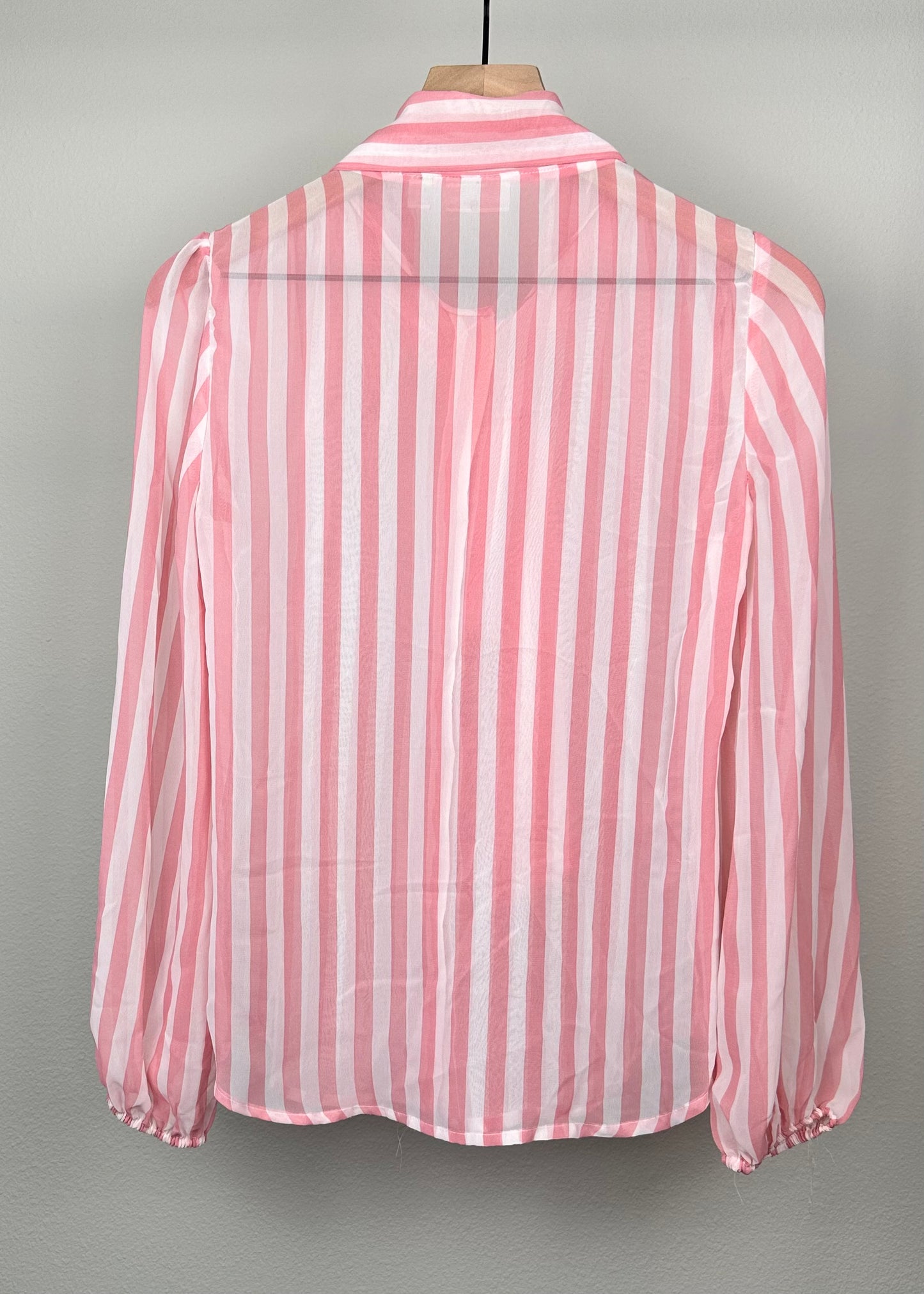 Pink Stripe Blouse By NY&Company X Eva Mendes
