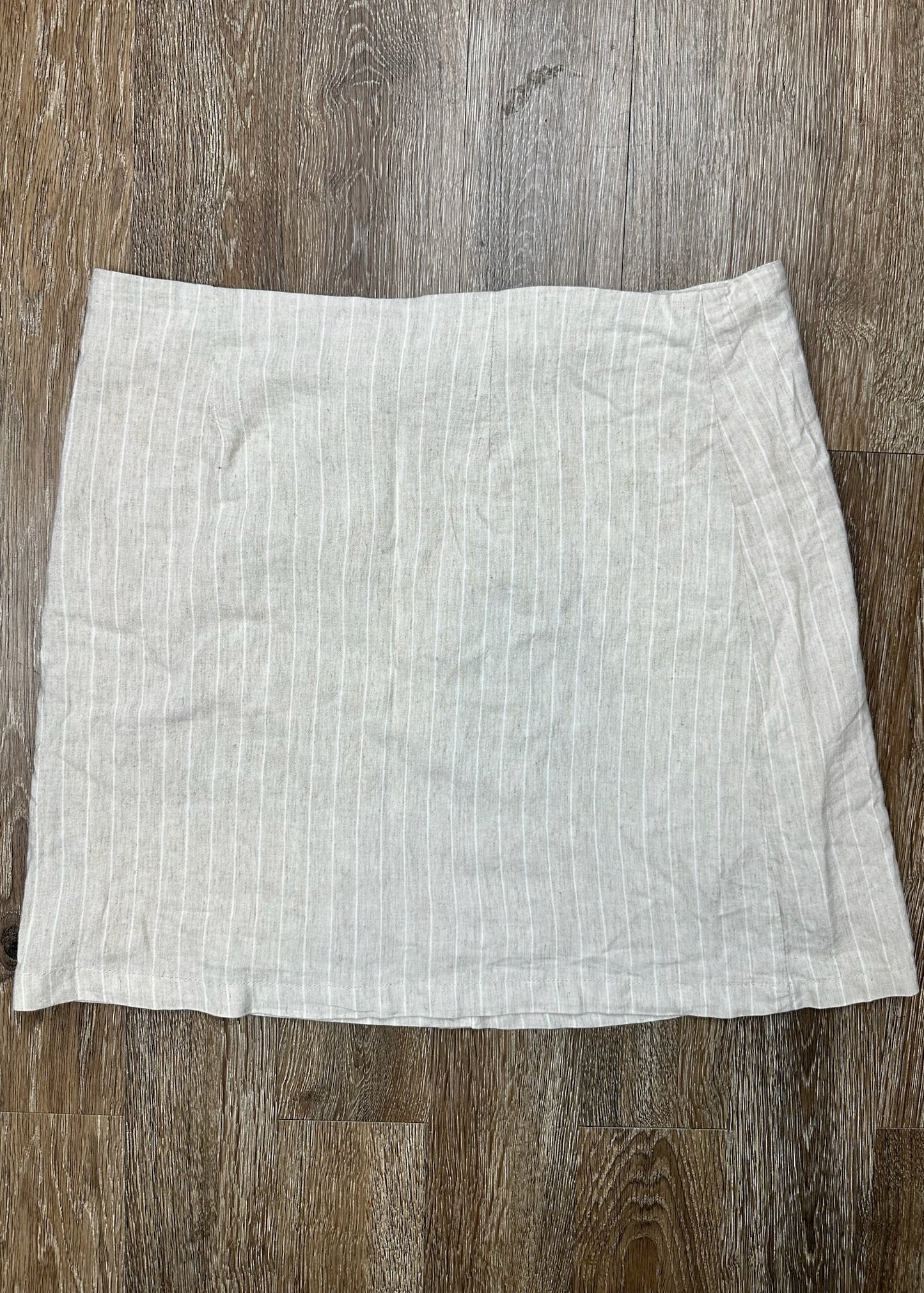 Tan Button Skirt by Cali 1850