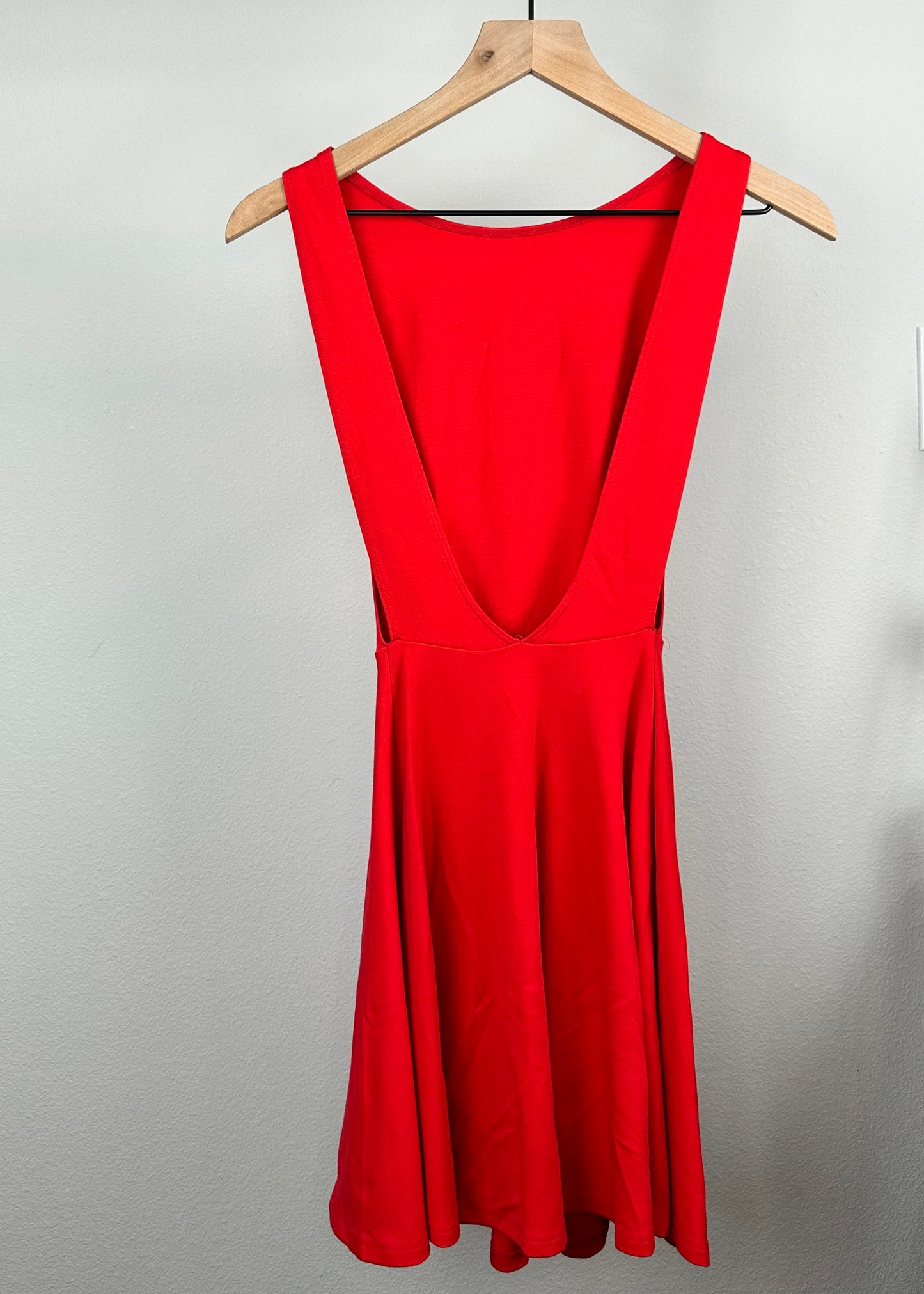 Red Low Cut Dress by American Appeal