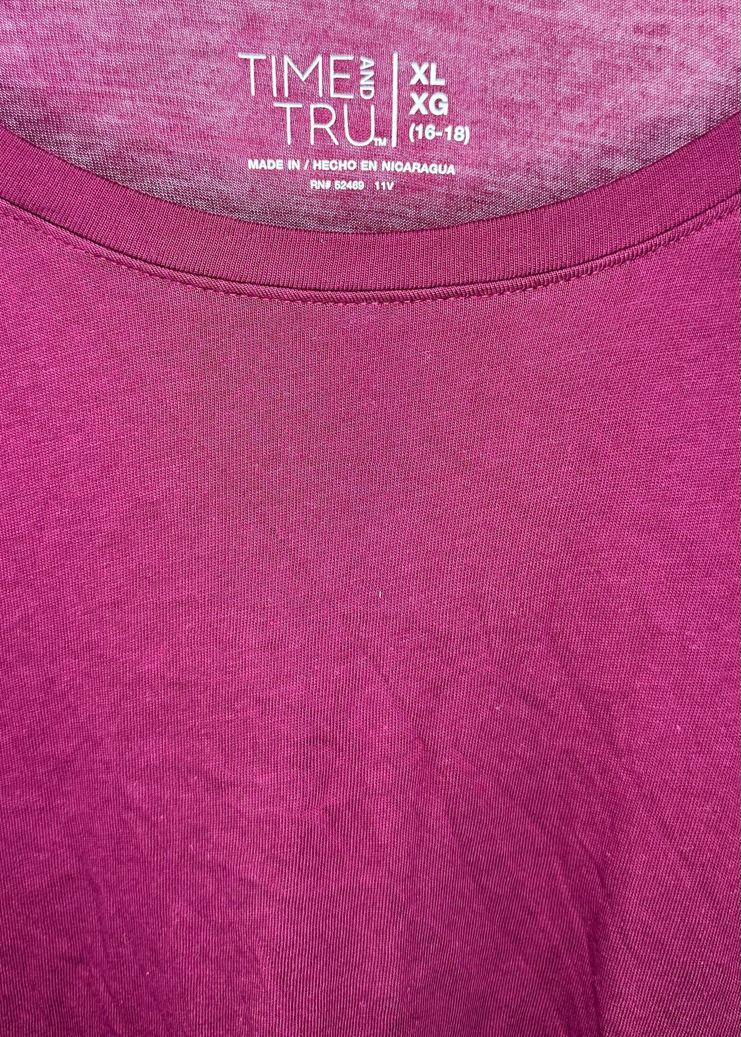 Burgundy Long Sleeve Shirt by Time and Tru