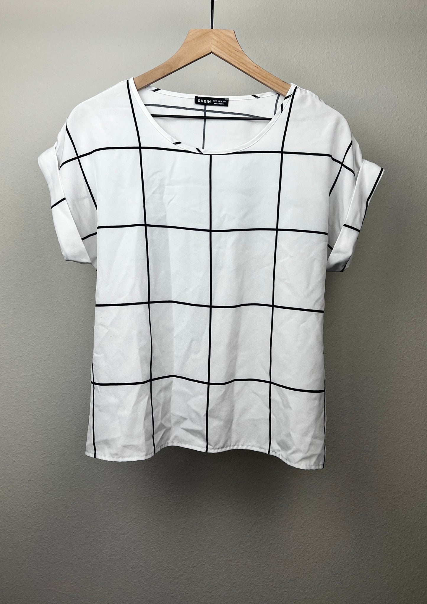 Black and White Blouse by Shein