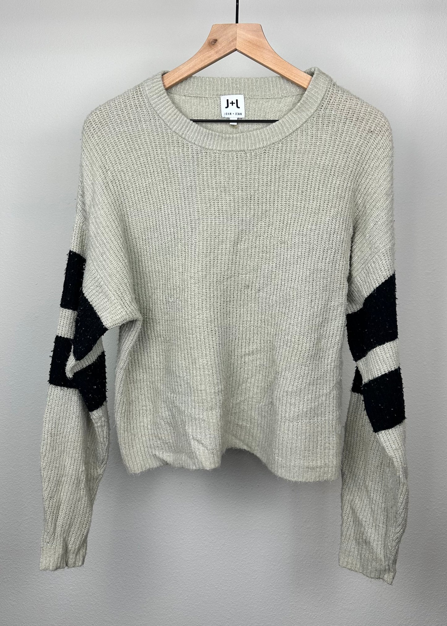 Tan and Black Sweater by John + Jen