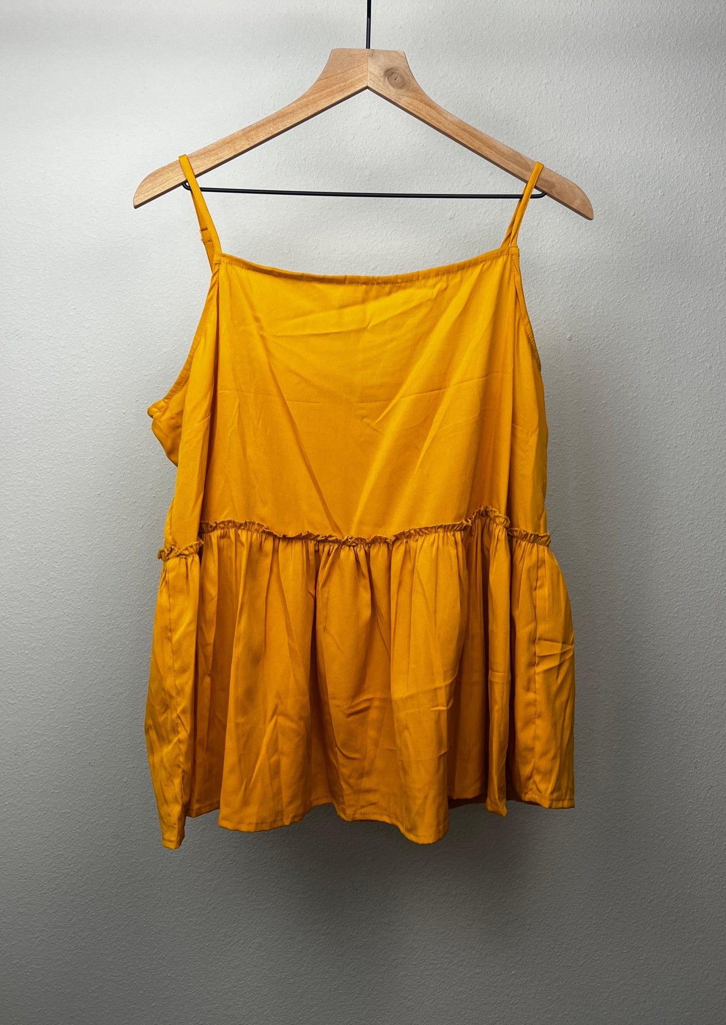 Golden Yellow Babydoll Top by Boohoo