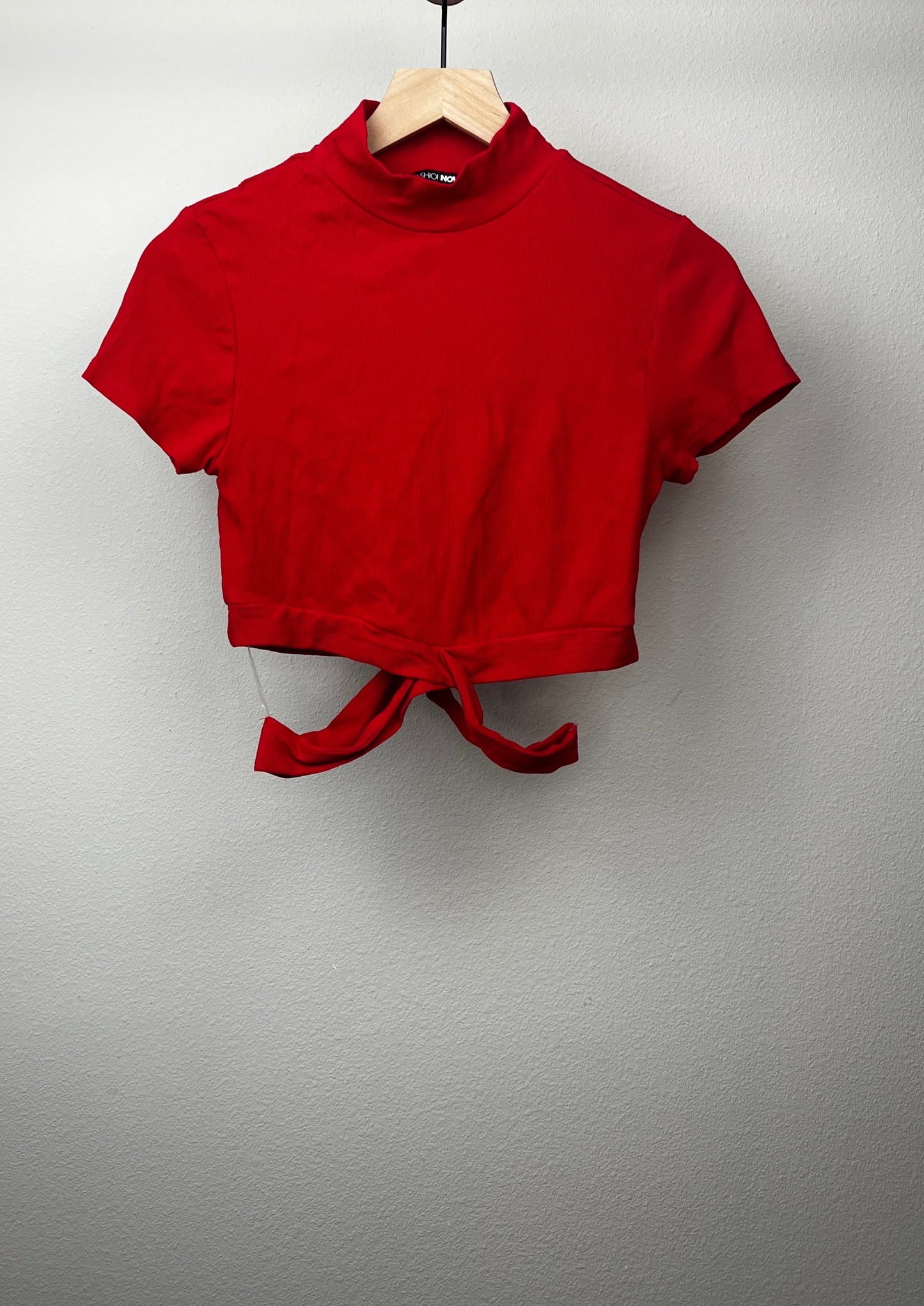 Red Cut Out Blouse