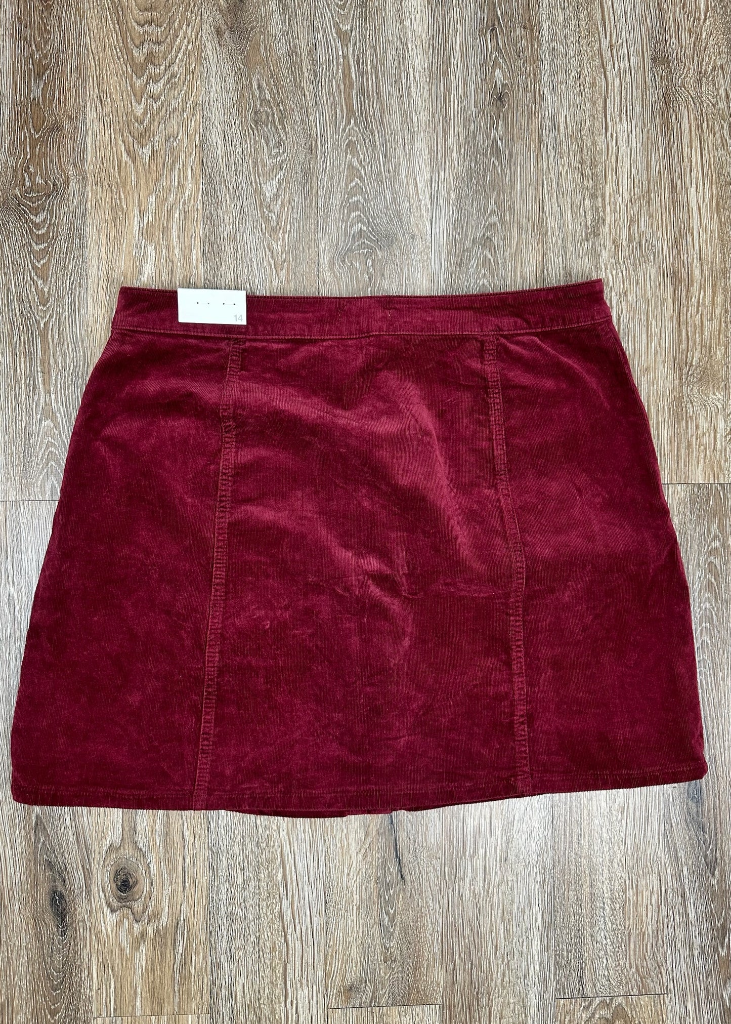 Burgundy Corduroy Skirt by Maurices
