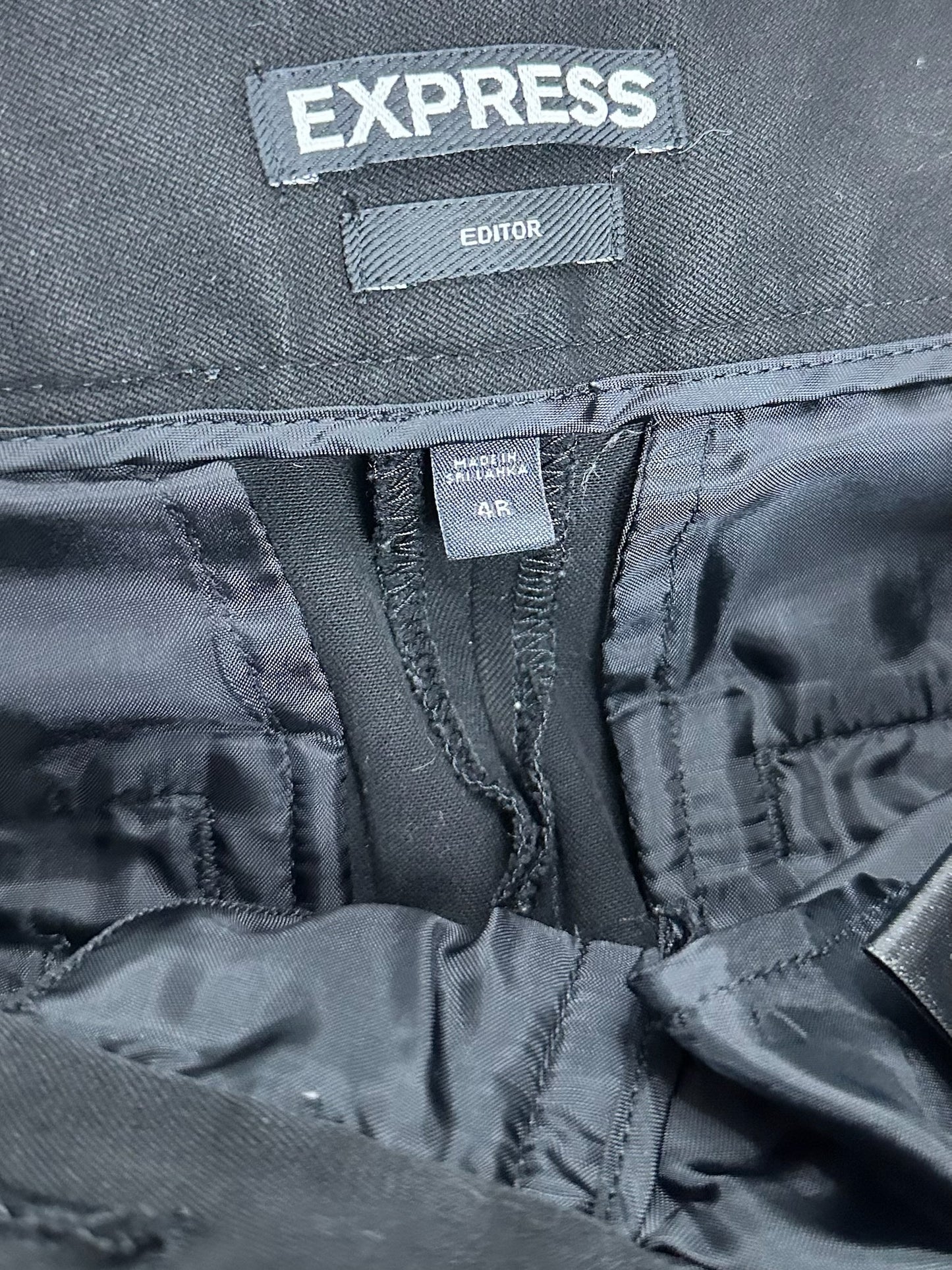 Black Editor Dress Pants By Express