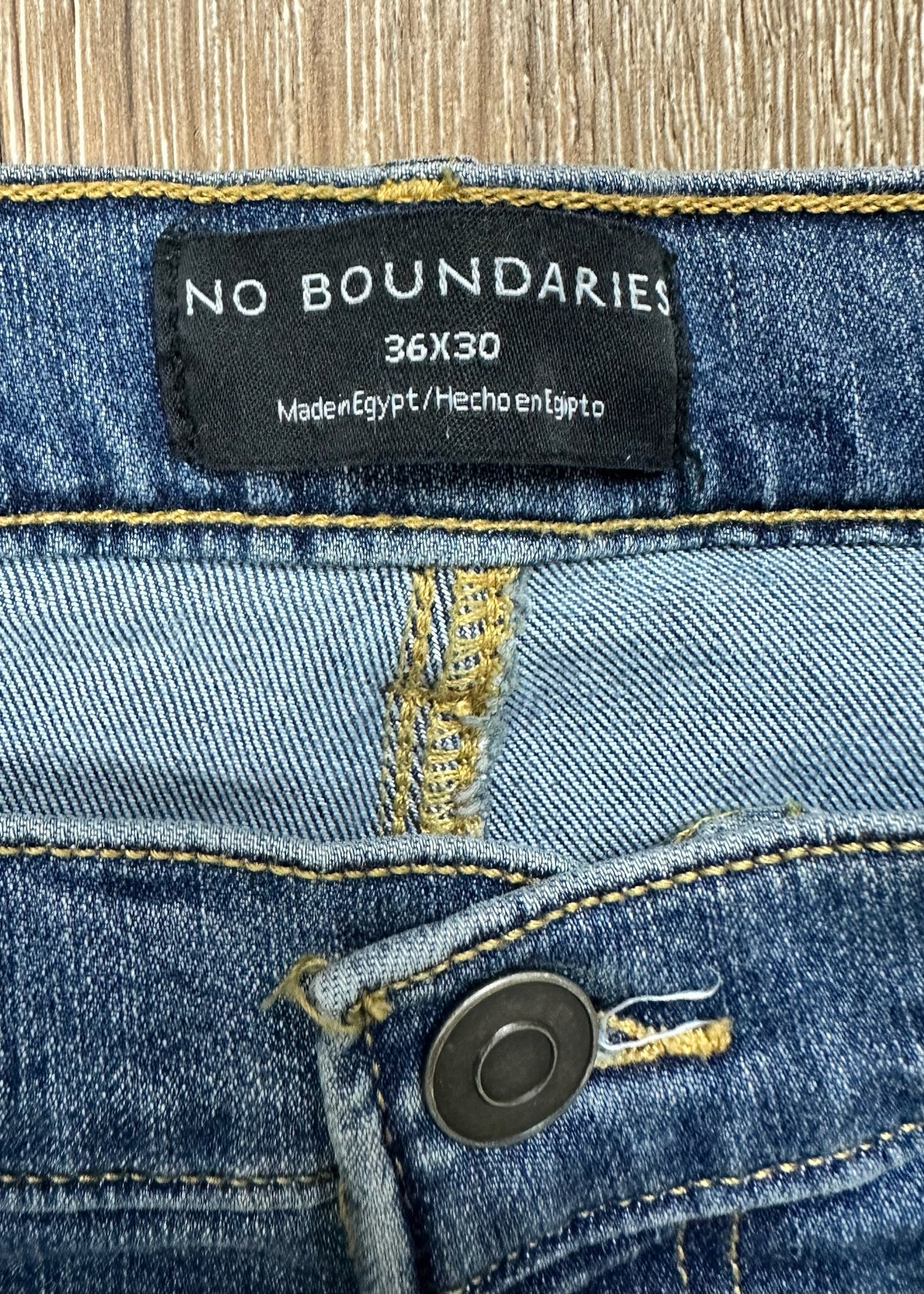 Distressed Blue Jeans by No Boundaries