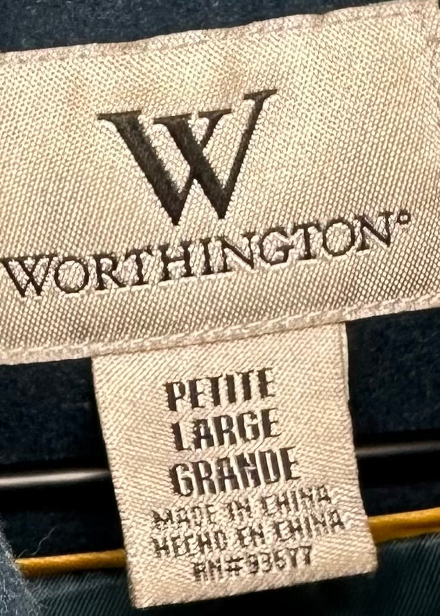 Women's Blue Coat by Worthington