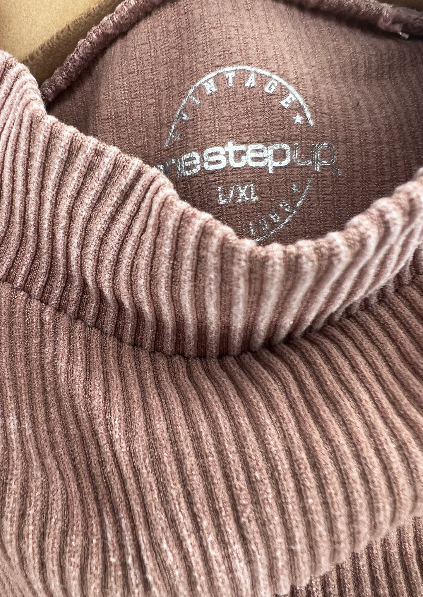 Mauve Mock Neck Tank Top