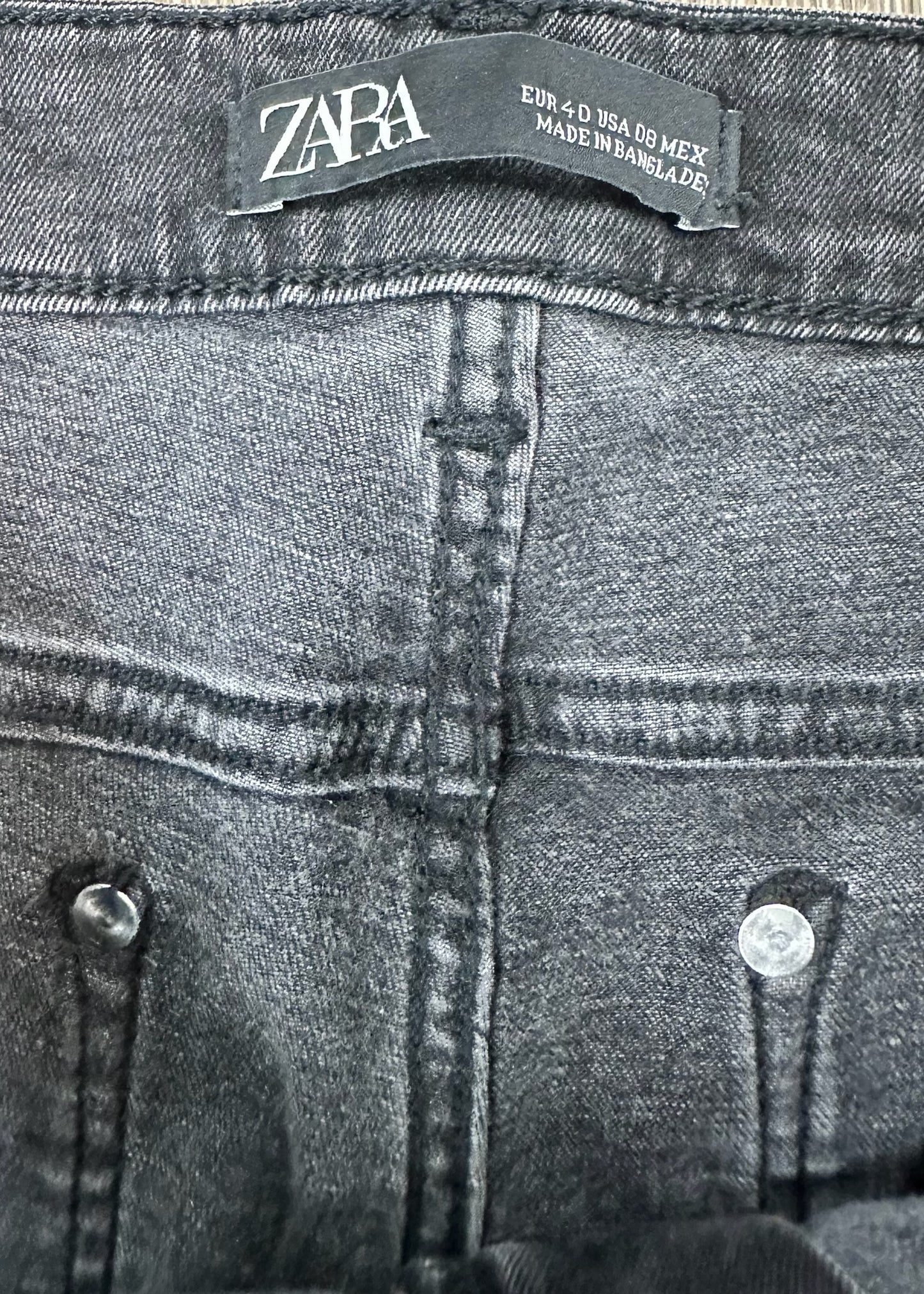 Black Jeans with Zippers by Zara