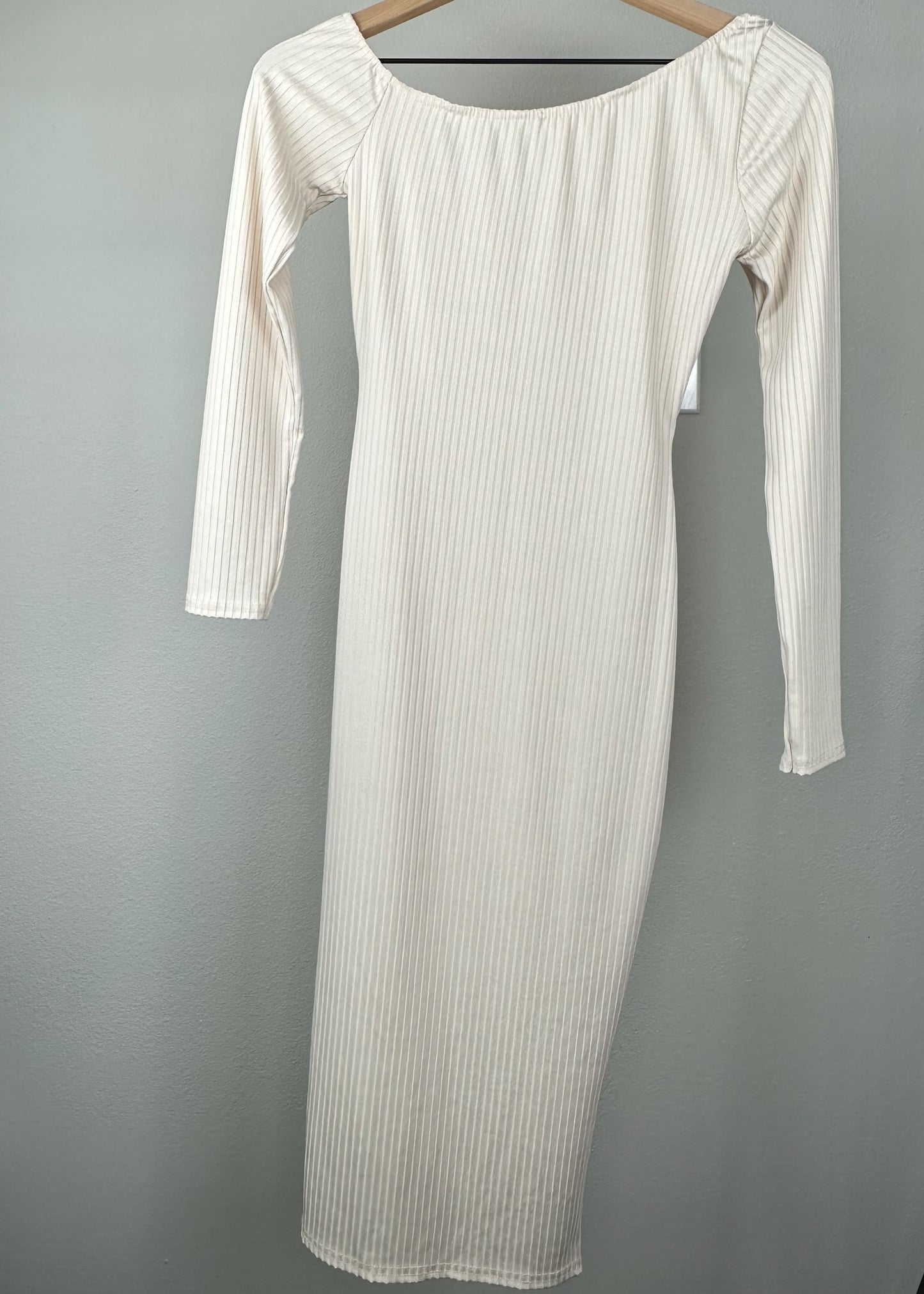 Off The Shoulder Long Sleeve Dress By Carlibybel X Misguided