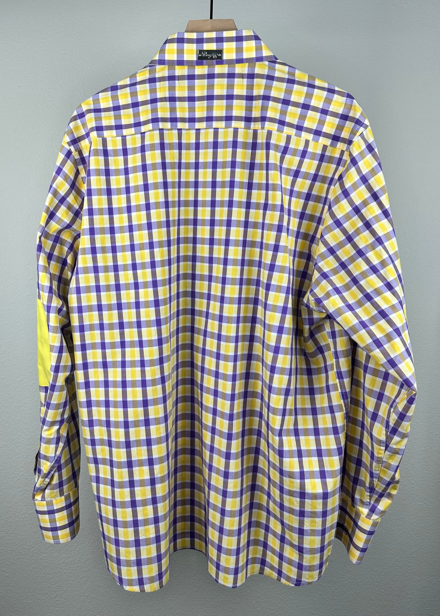Purple and Gold Coogi Luxe Button Up