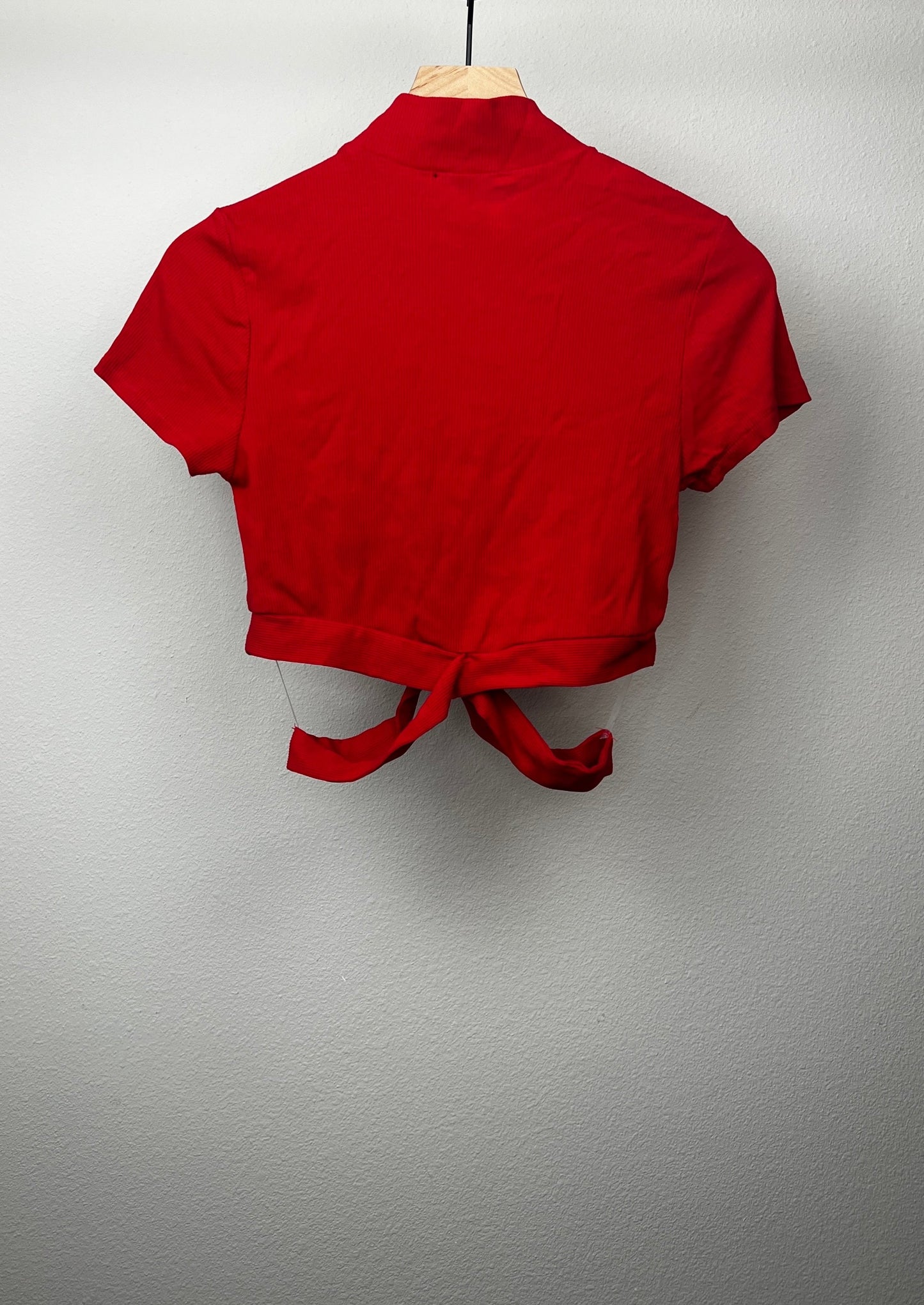 Red Cut Out Blouse
