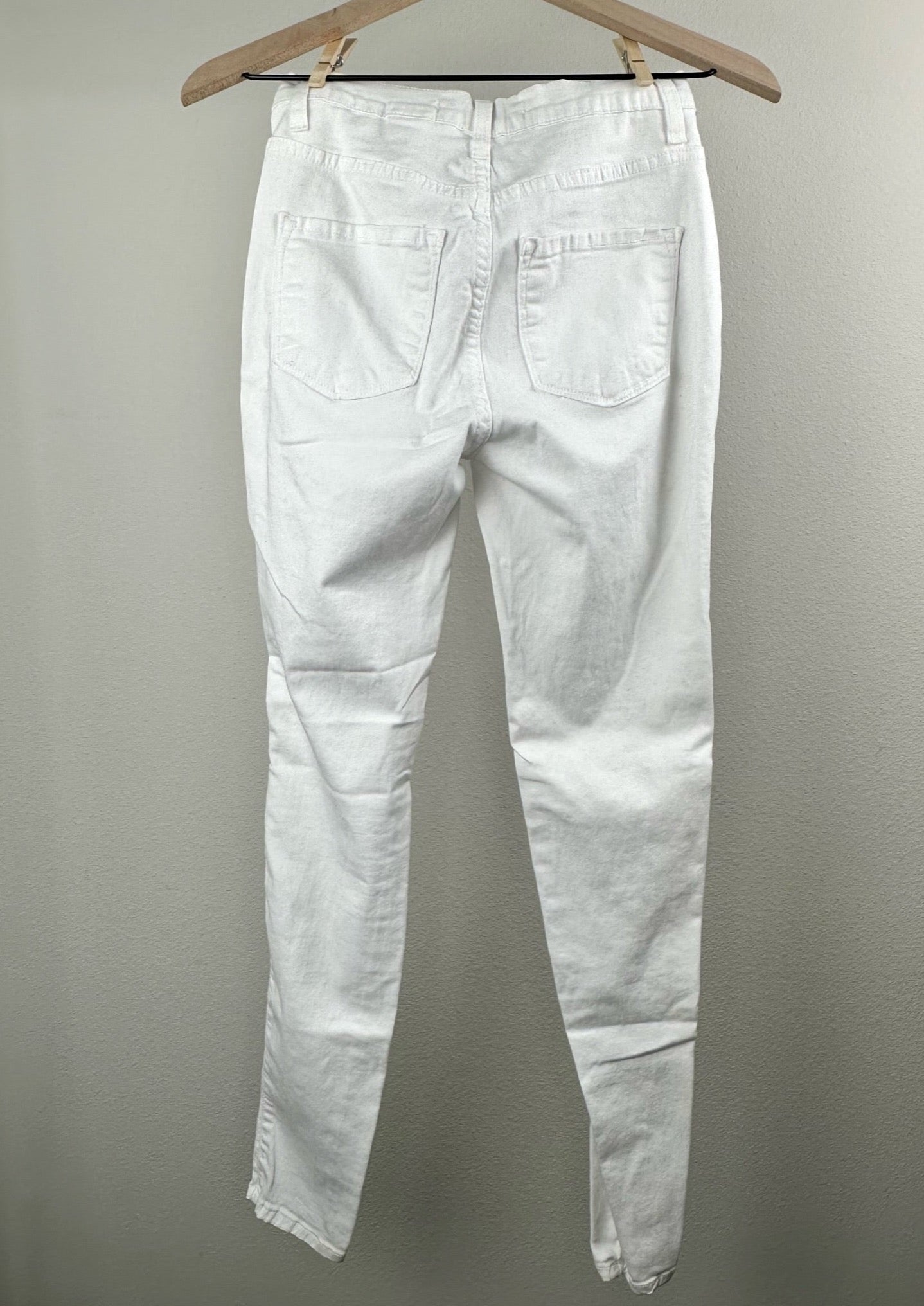 White Ripped Jeans By Fashion Nova