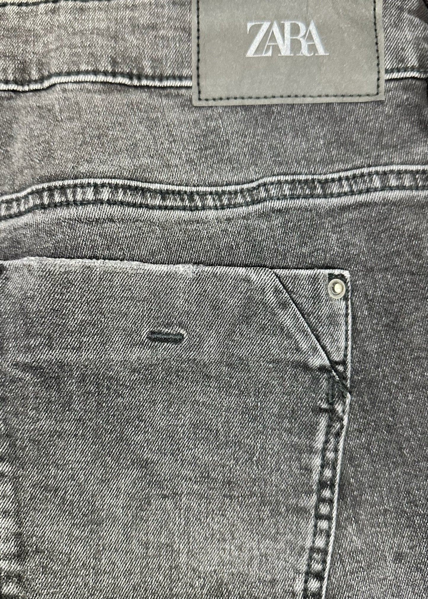 Black Jeans with Zippers by Zara