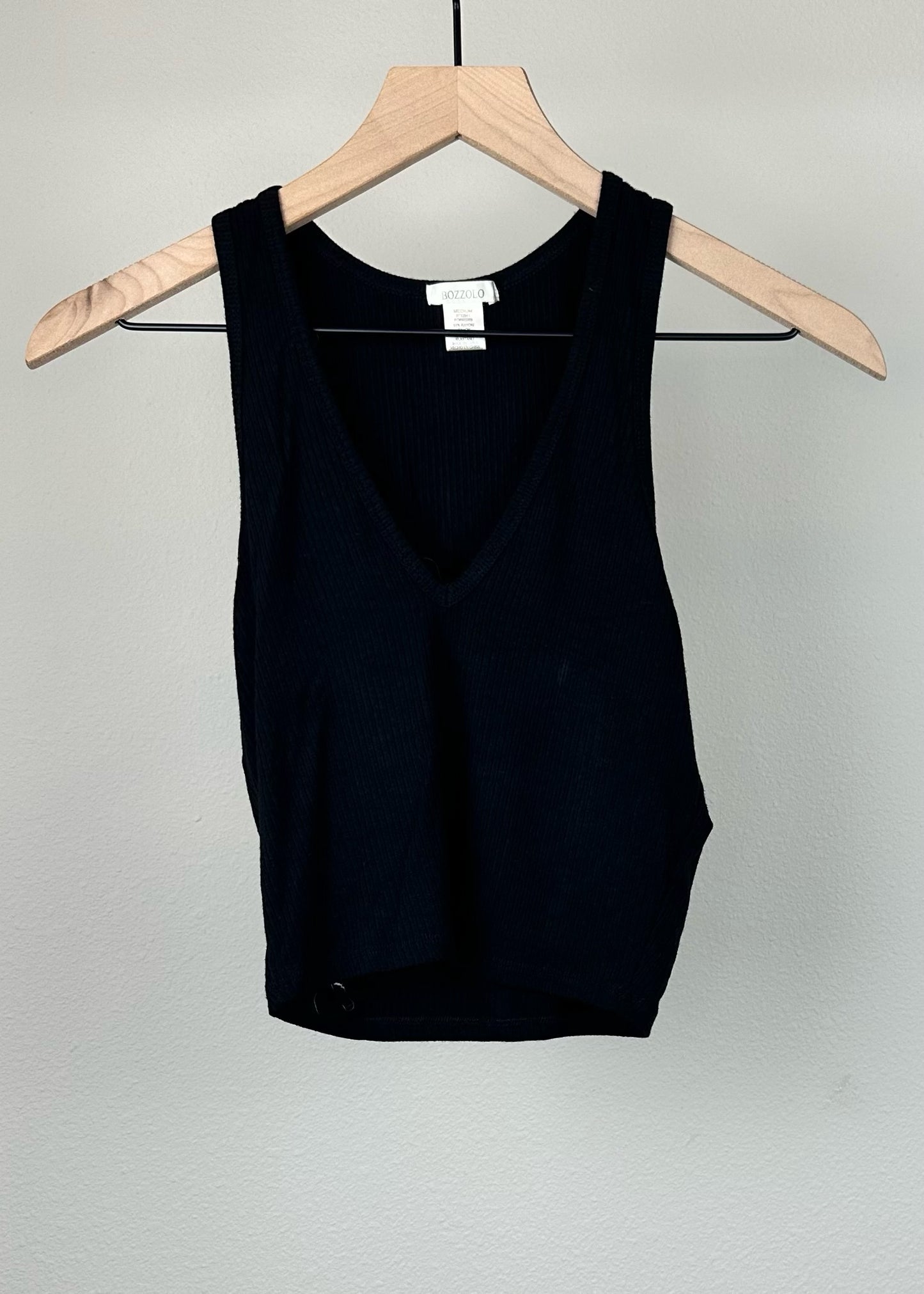 Black Crop Top by Bozzolo