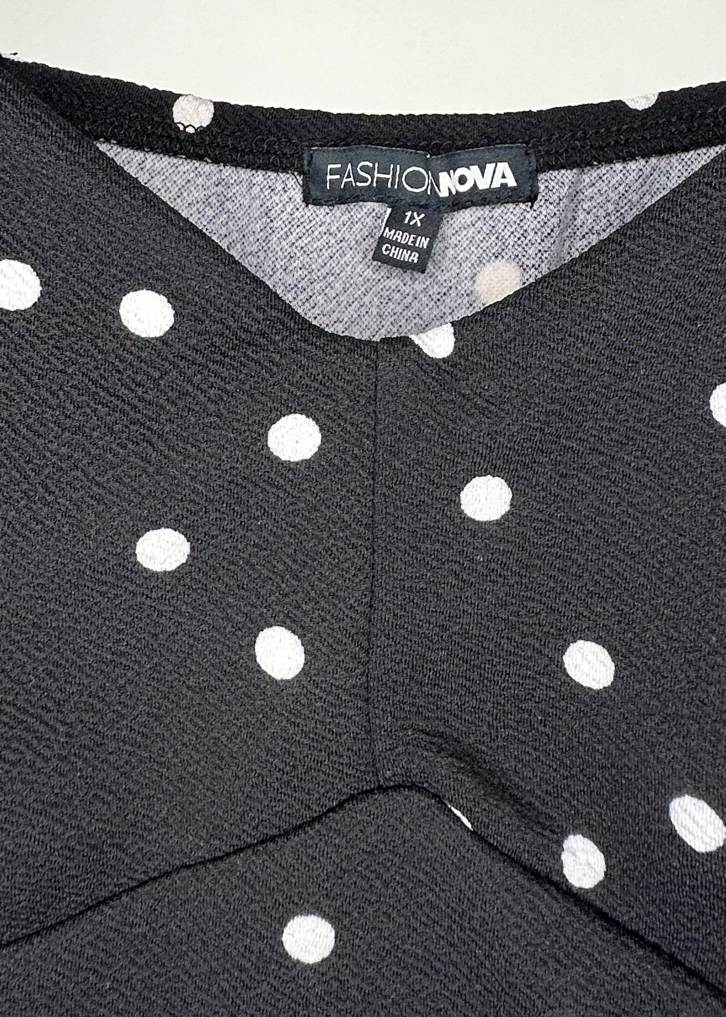 Black and White Polka Dot Dress by Fashion Nova