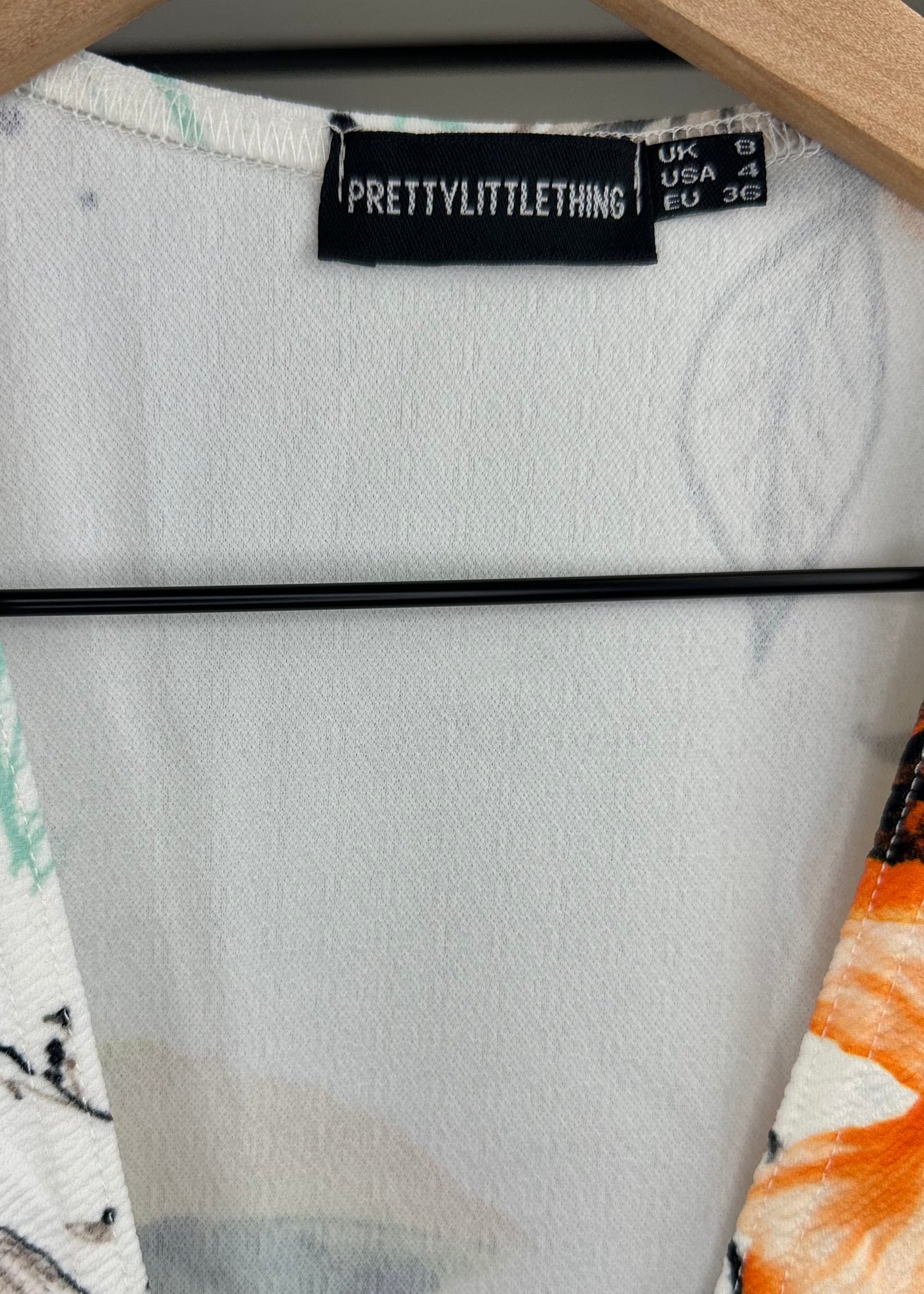 Orange Flower Jumper By Pretty Little Thing