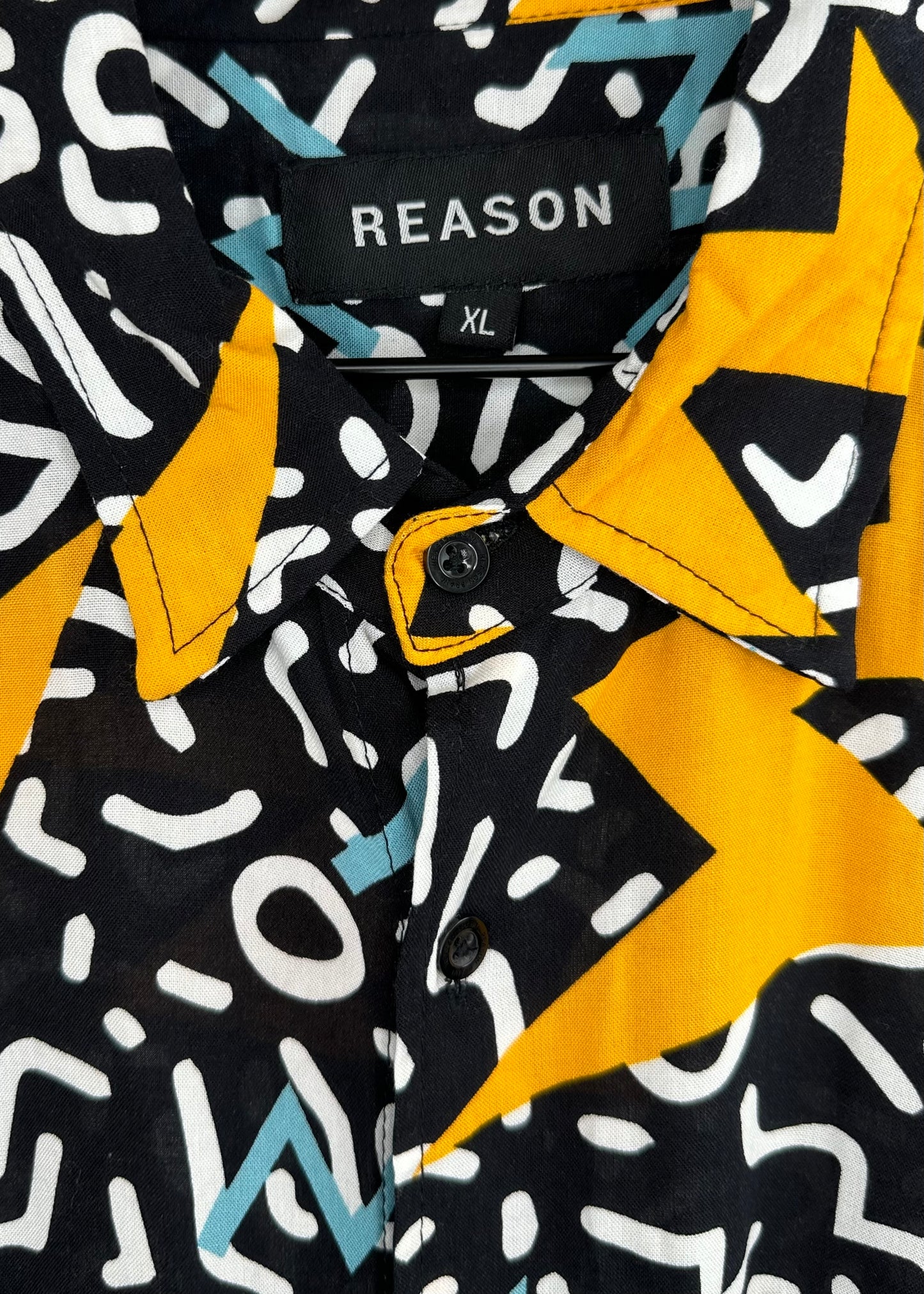 Black and Gold Button Up by REASON