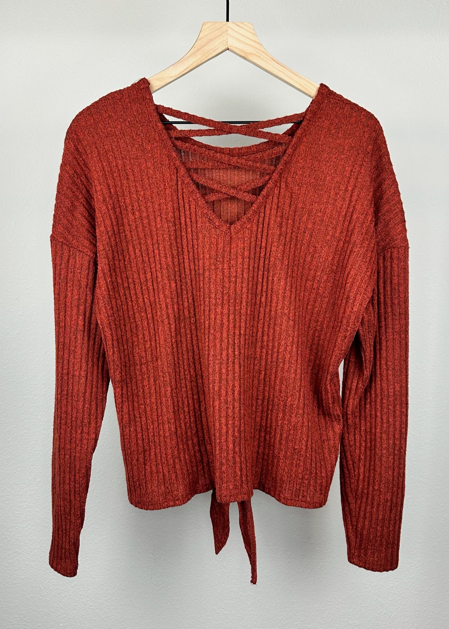 Burnt Orange Sweater by Not Boundaries