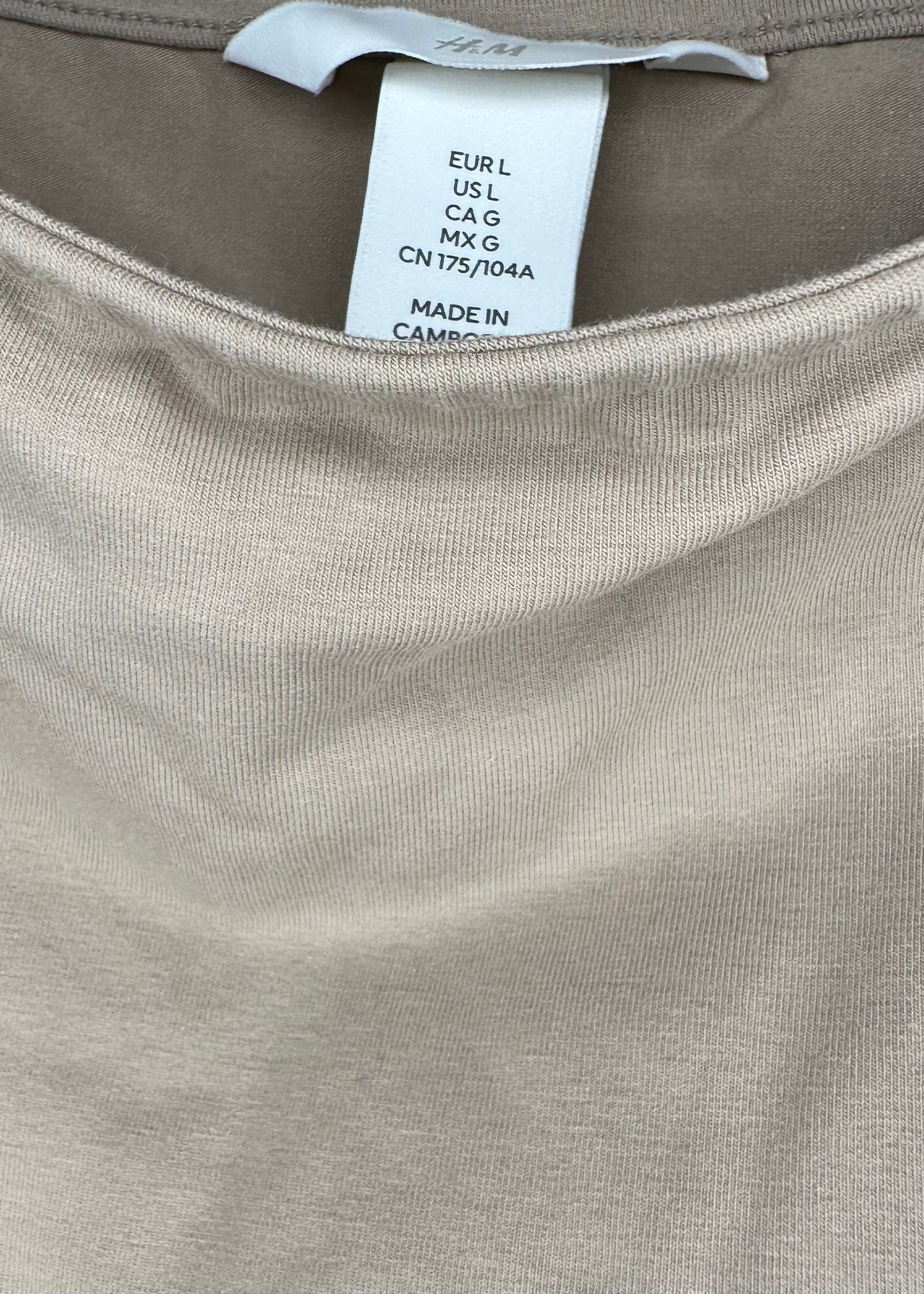 Tan Bodysuit By H&M