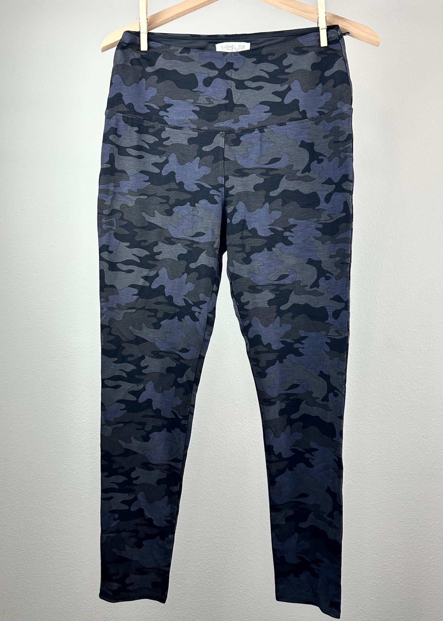 Black Army Fatigue Workout Leggings by Rachel Zoe