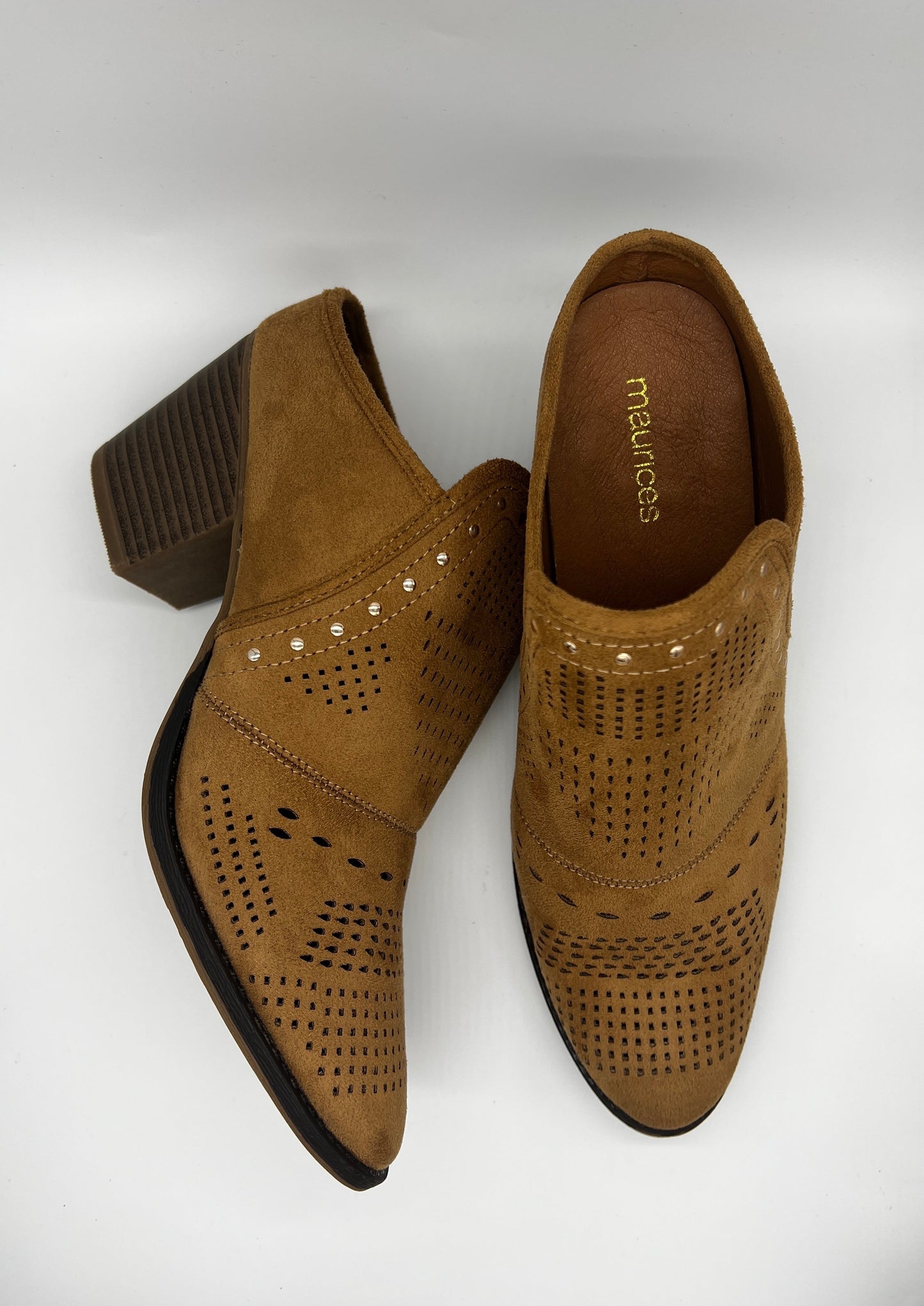 Tan Mule Booties By Maurices