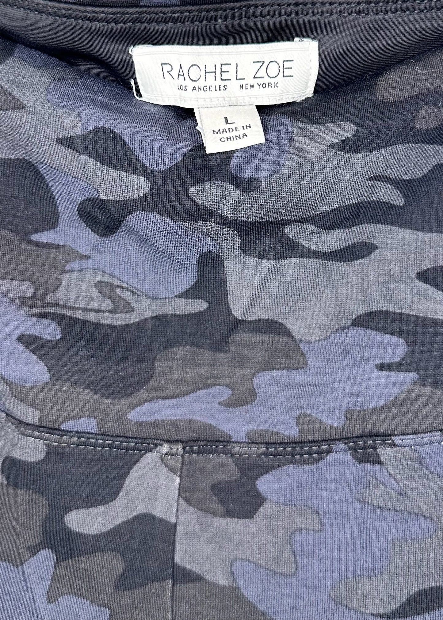 Black Army Fatigue Workout Leggings by Rachel Zoe