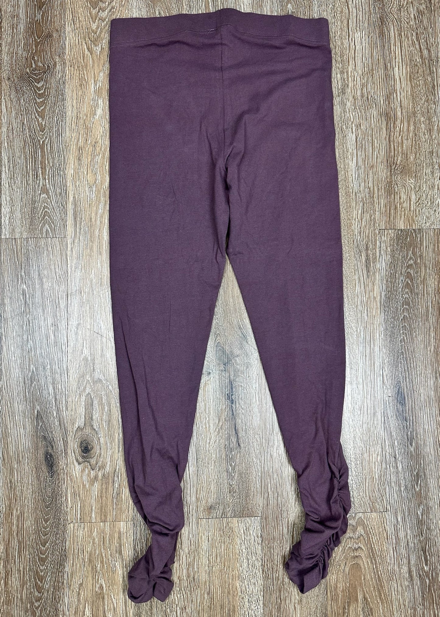 Burgundy Scrunch Leggings