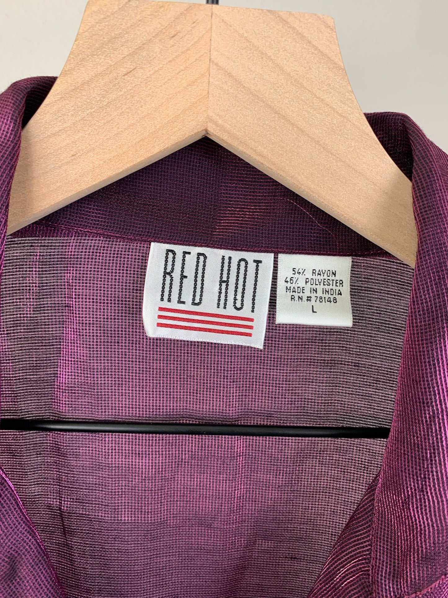 Red Hot Sheer Plum Top