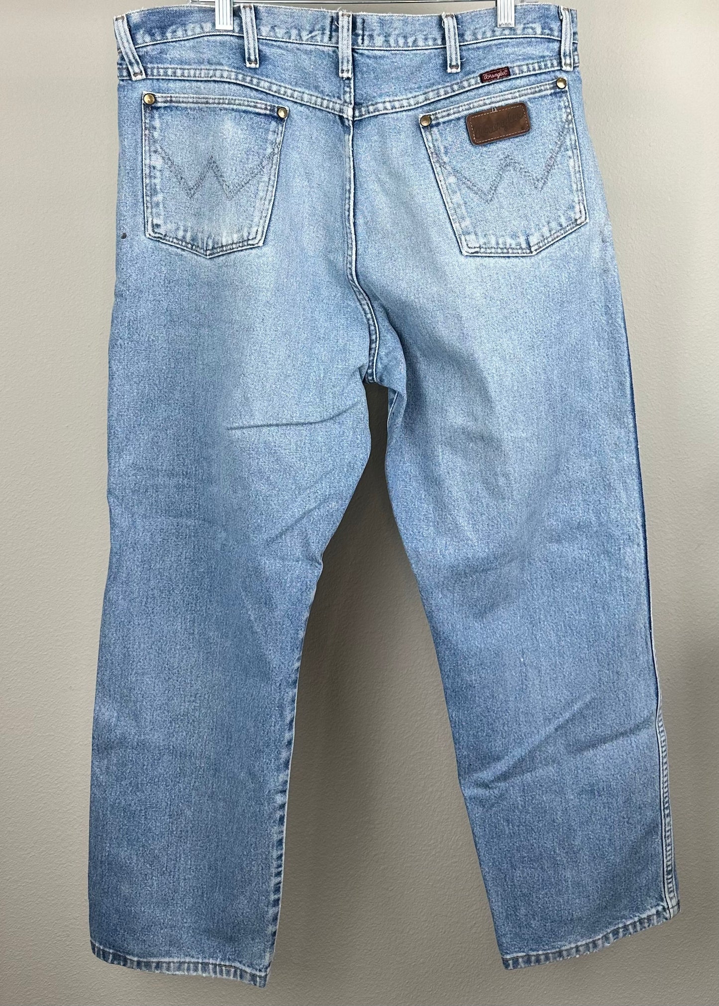Light Wash Relaxed Denim By Wrangler