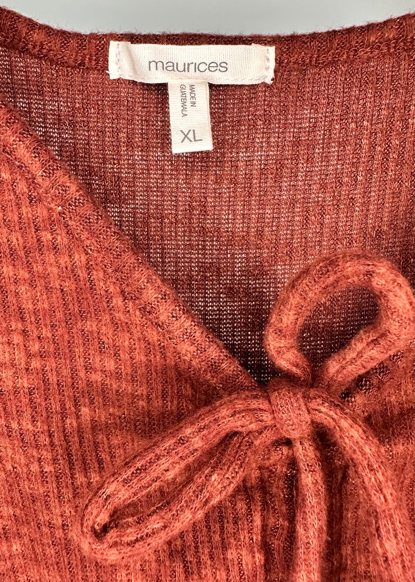 Burgundy V-Cut Lounge Top By Maurices