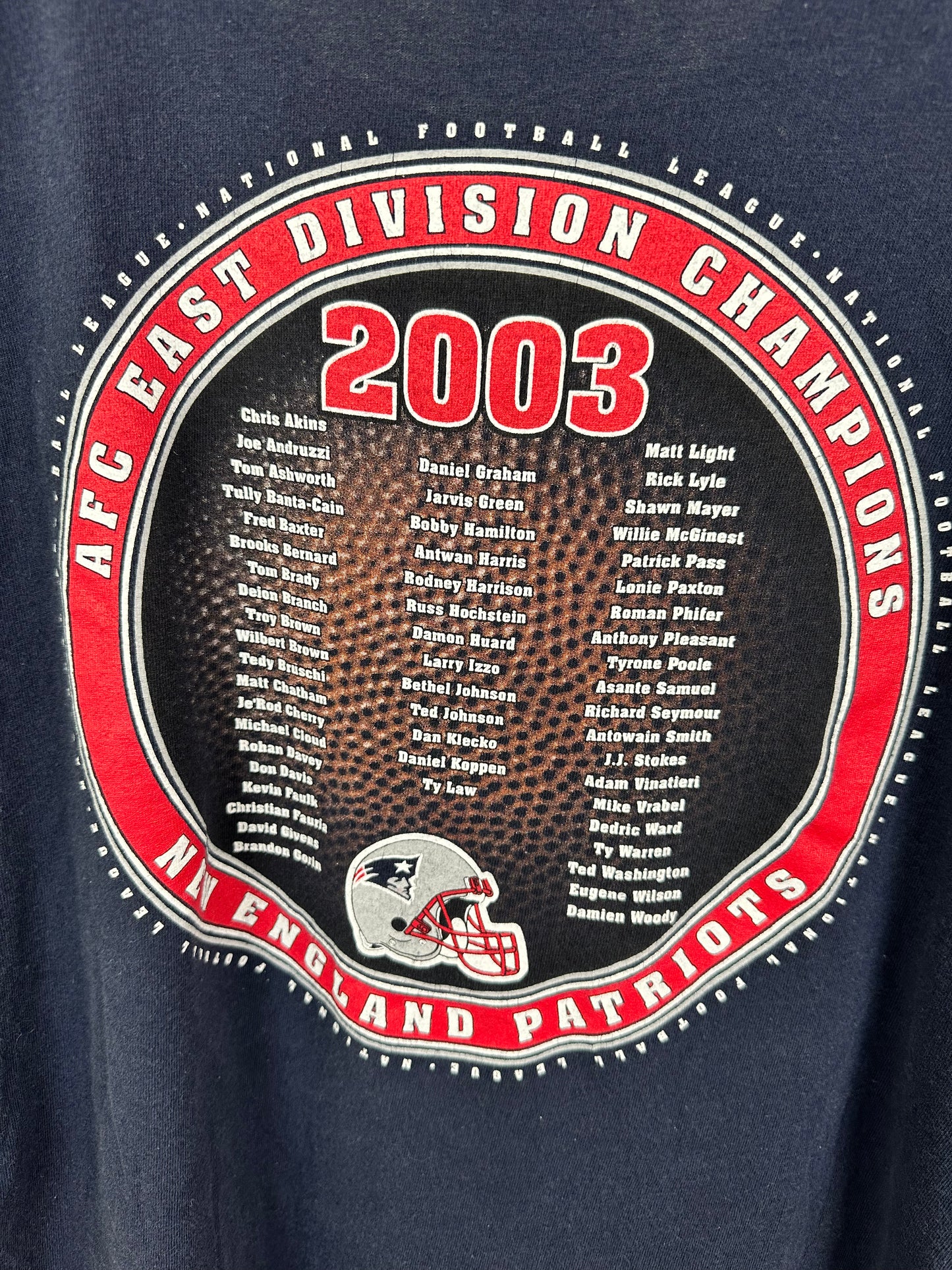 Tom Brady 2003 Classic Championship Team Shirt