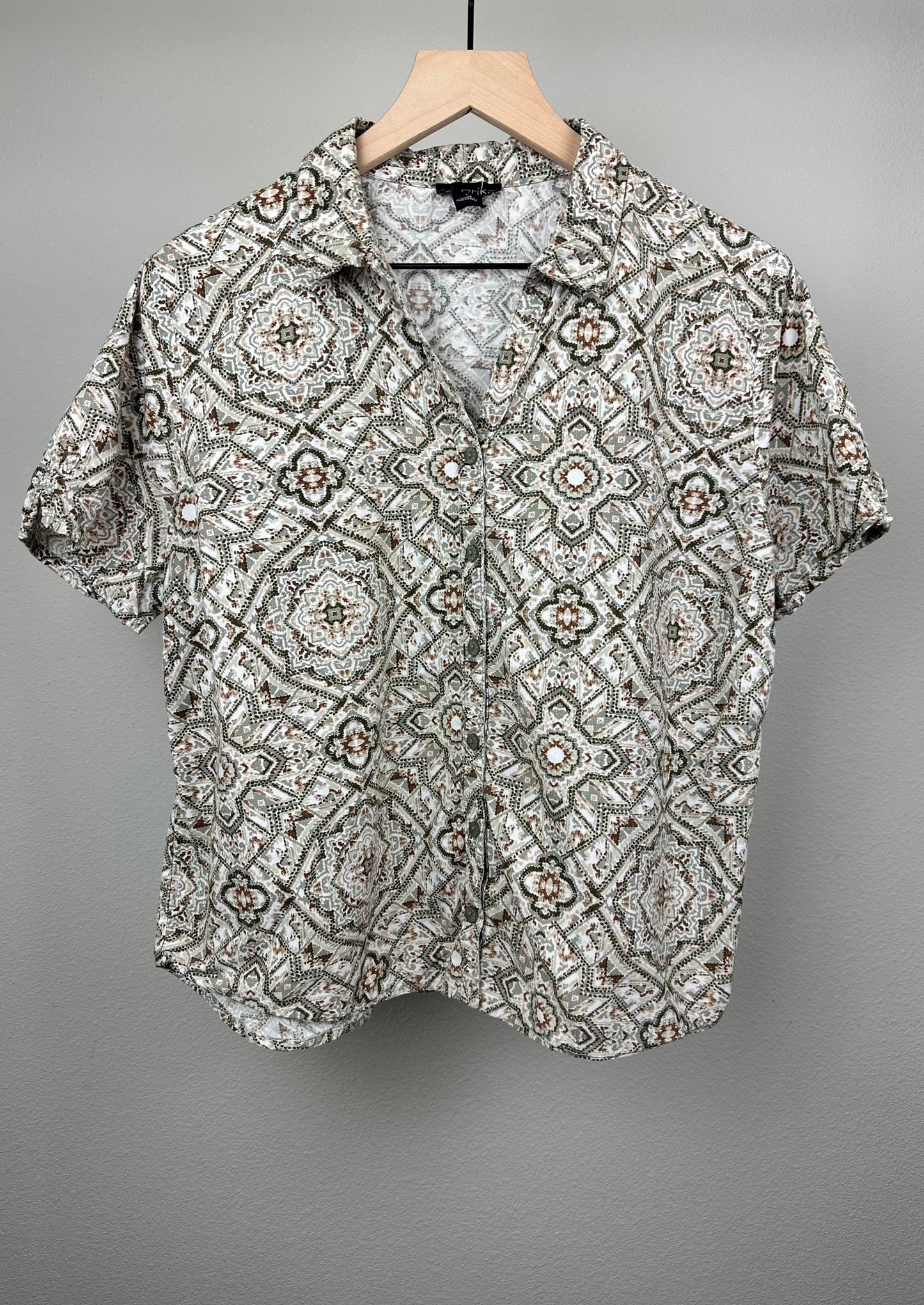 Green and Brown Box Shirt by Erika’s