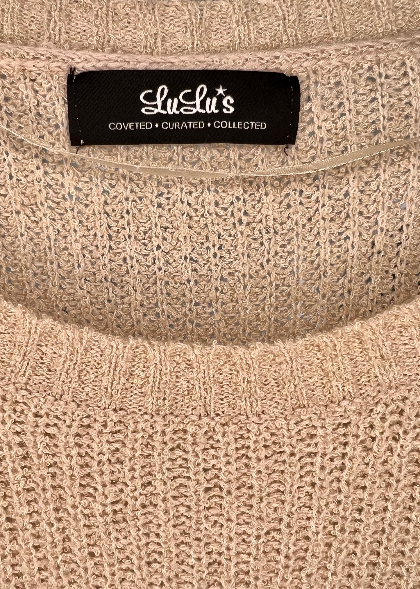 Lulus Tan Long Sleeve Sweater