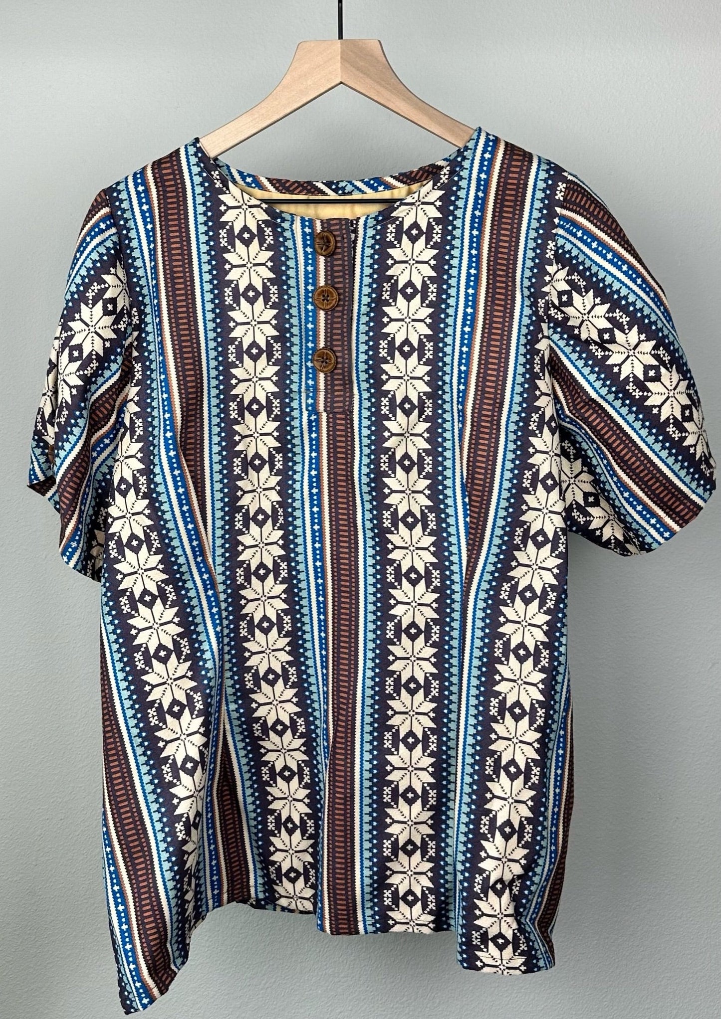 Brown Nature Shirt-Skirt Set