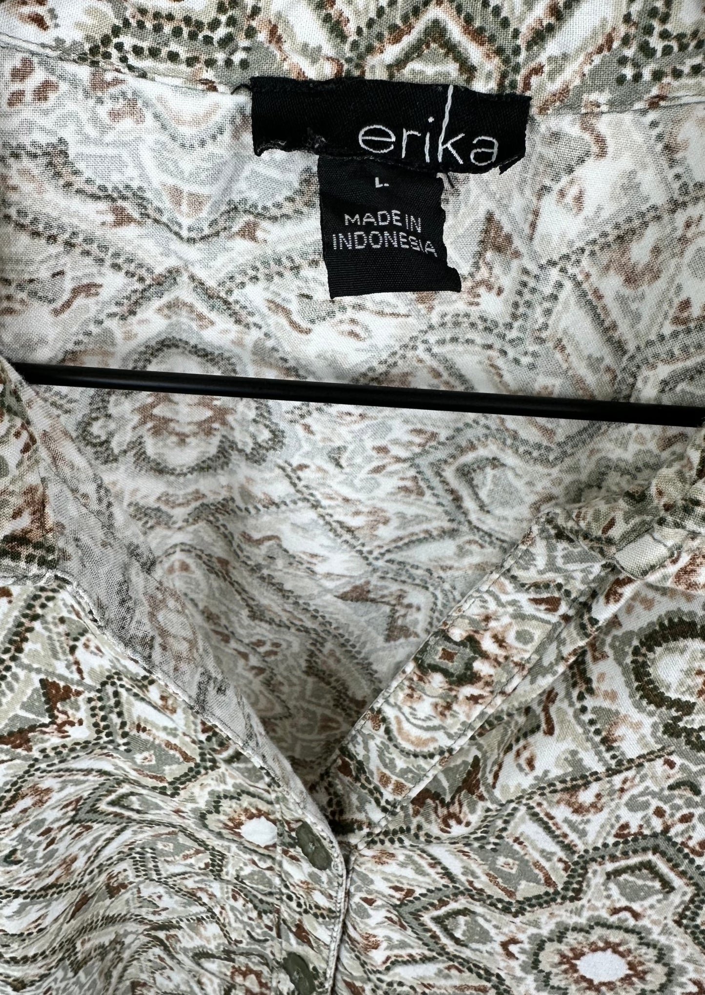 Green and Brown Box Shirt by Erika’s