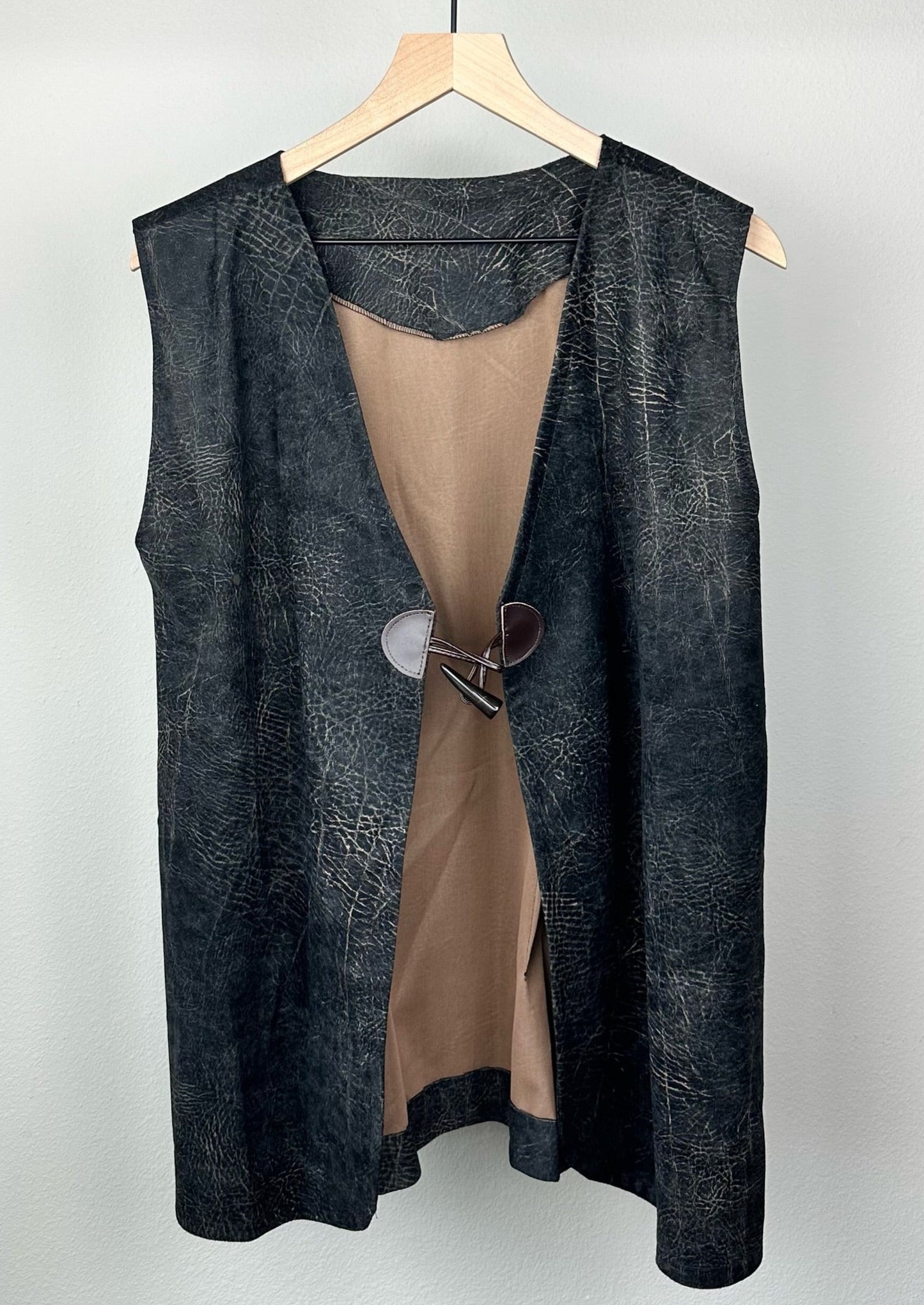 Black Concrete Skirt Set