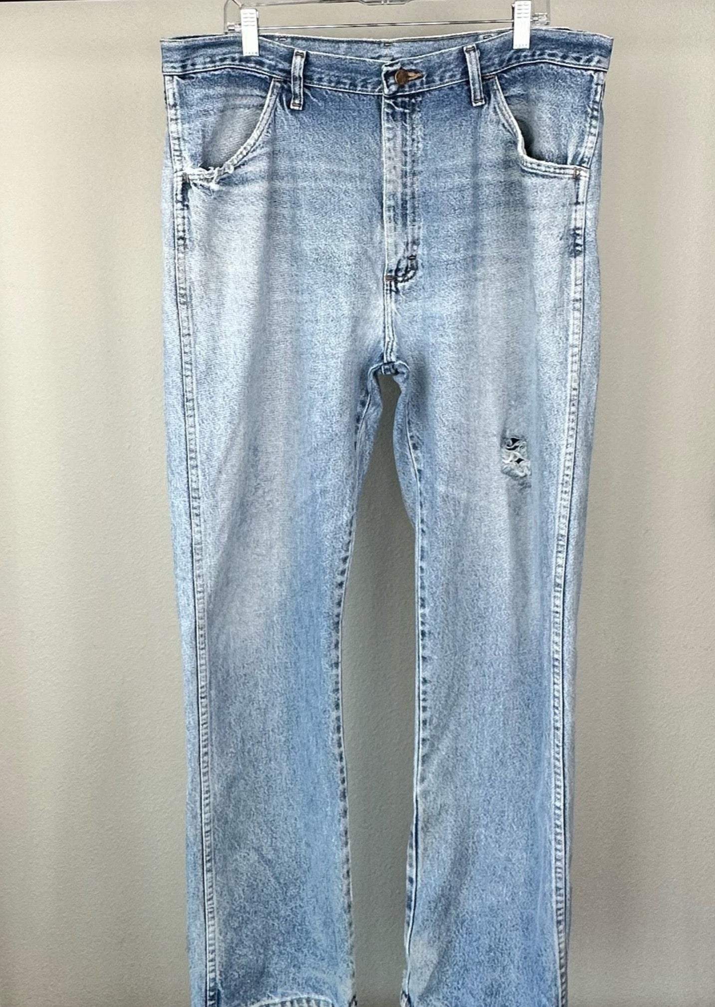 Rustler Ripped Blue Jeans