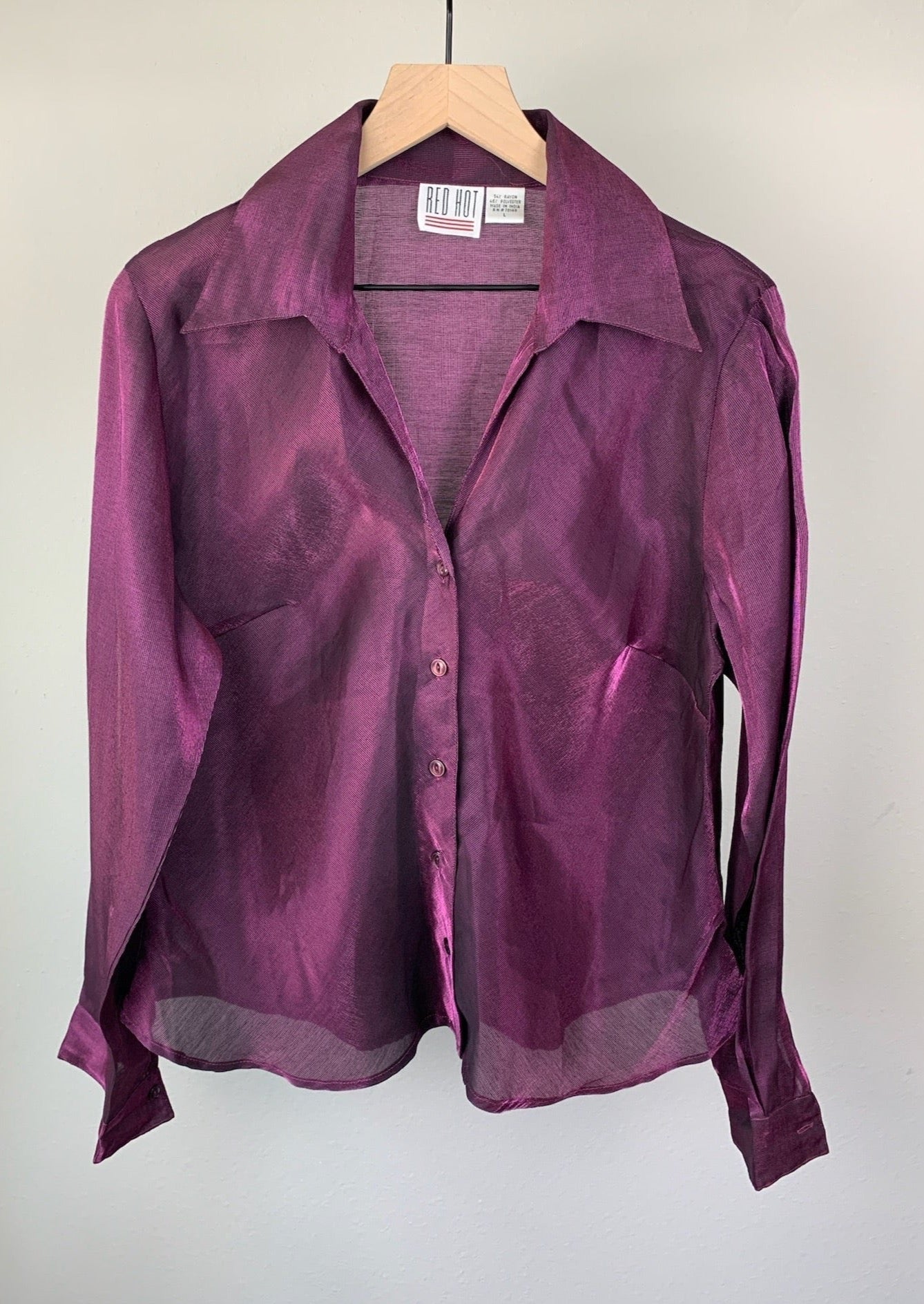 Red Hot Sheer Plum Top