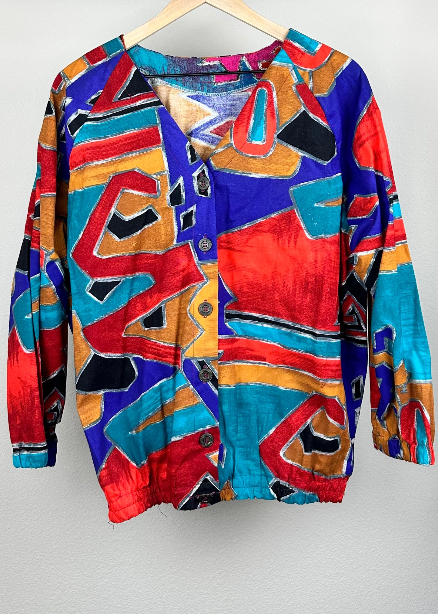 Aged Color Block Top