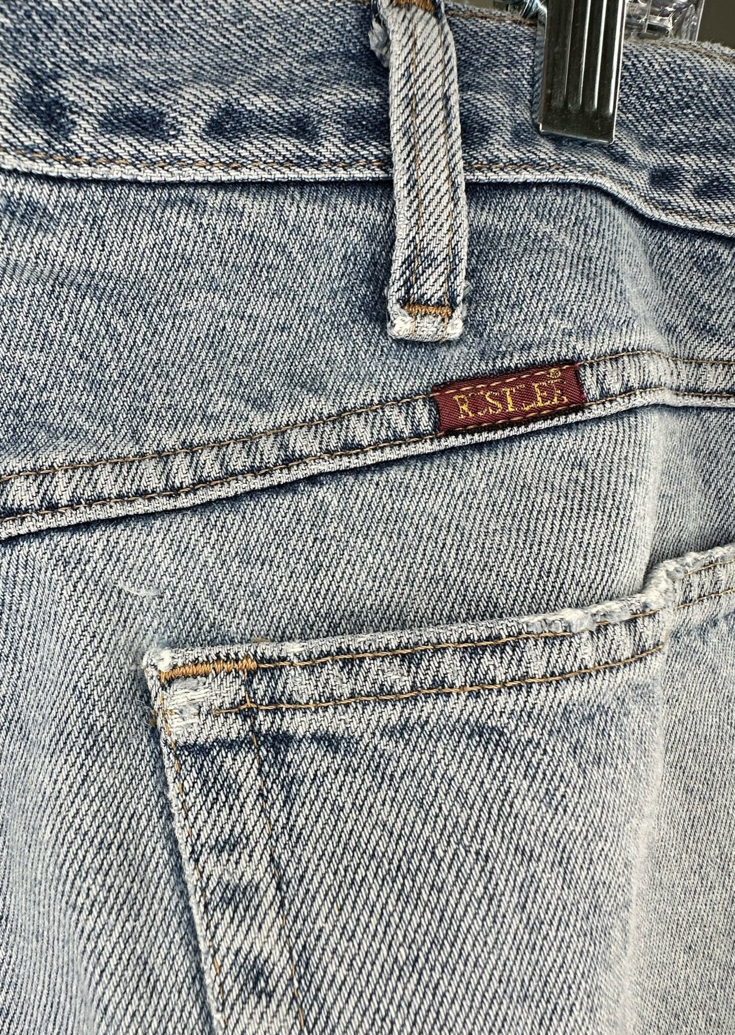 Rustler Ripped Blue Jeans